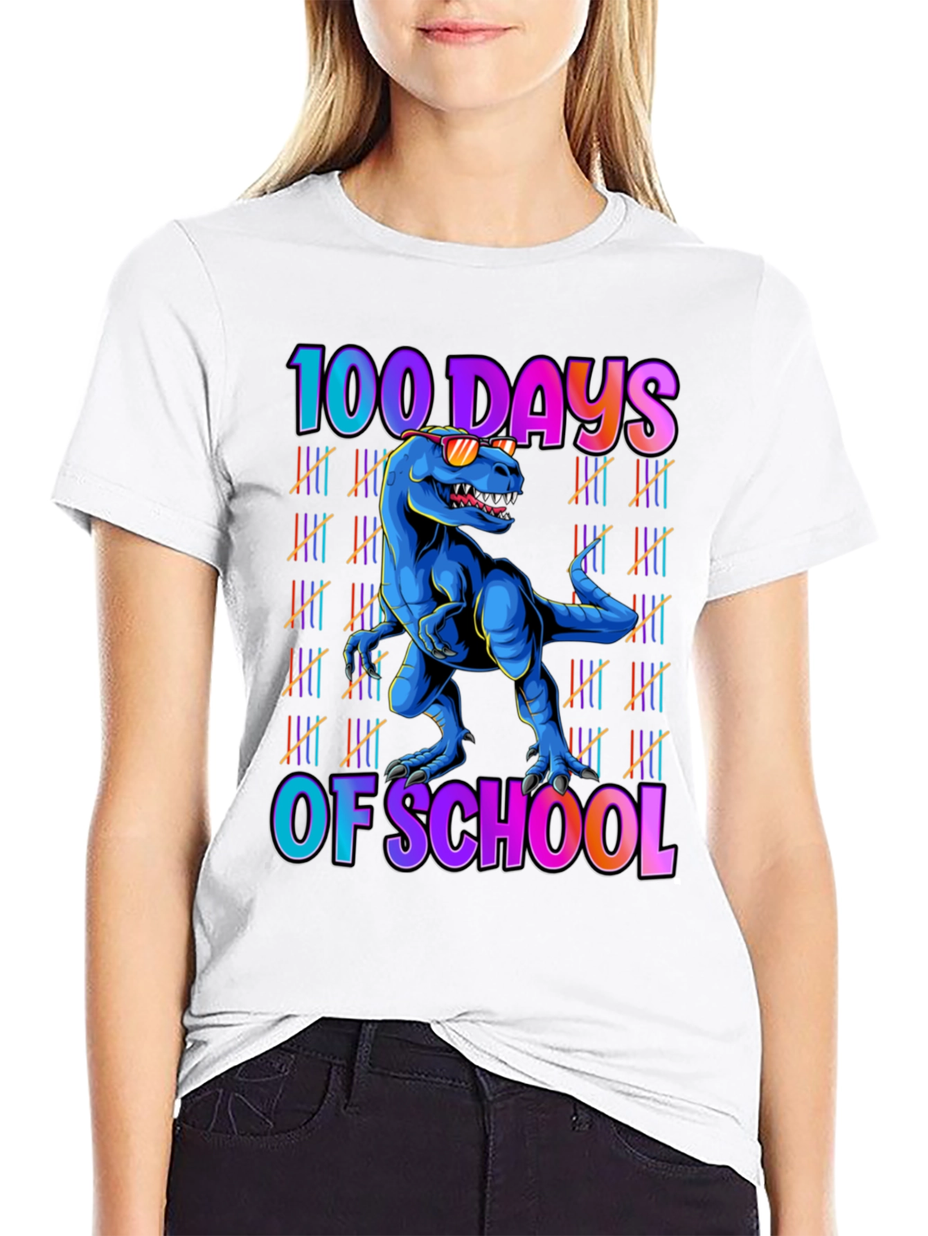 100 Days of School Dinosaur T-Shirt