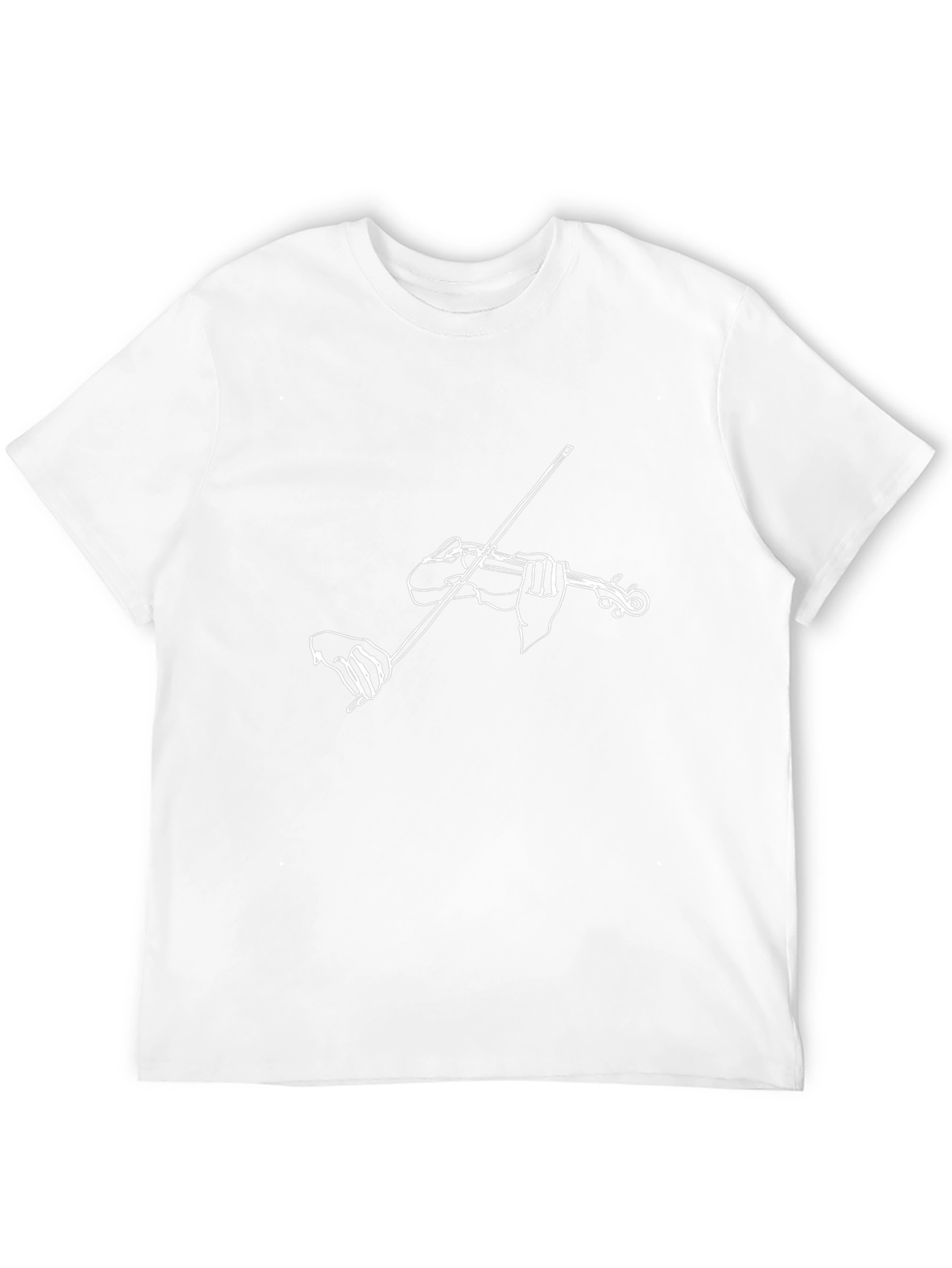 Violin Player Graphic T-Shirt - Minimalist Design