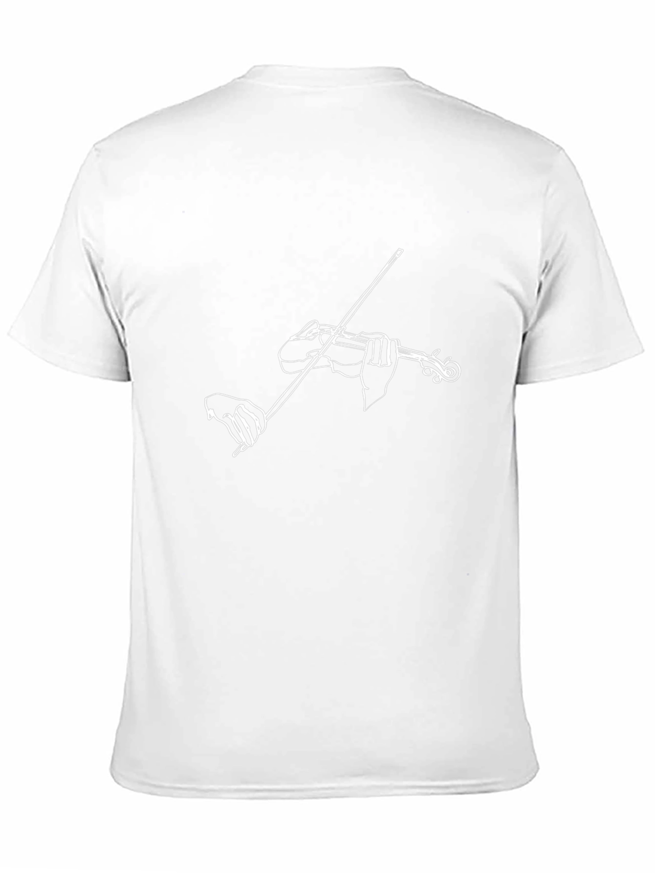 Violin Player Graphic T-Shirt - Minimalist Design