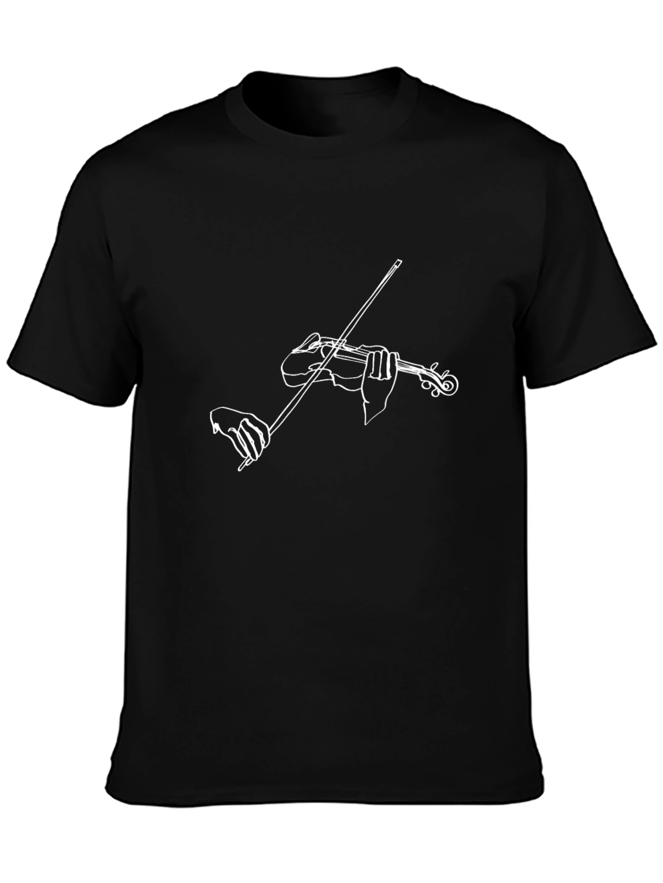 Violin Player Graphic T-Shirt - Minimalist Design