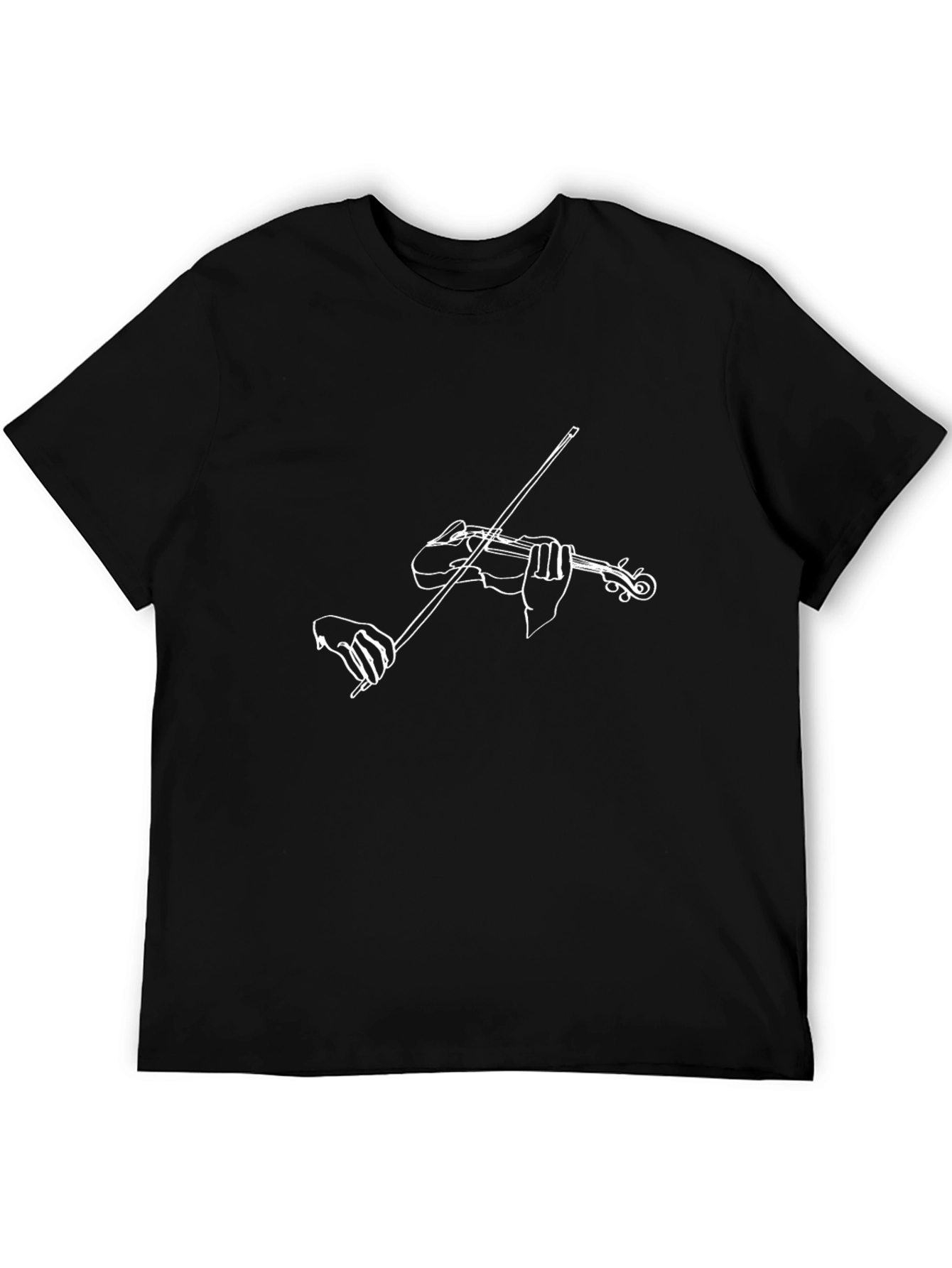 Violin Player Graphic T-Shirt - Minimalist Design
