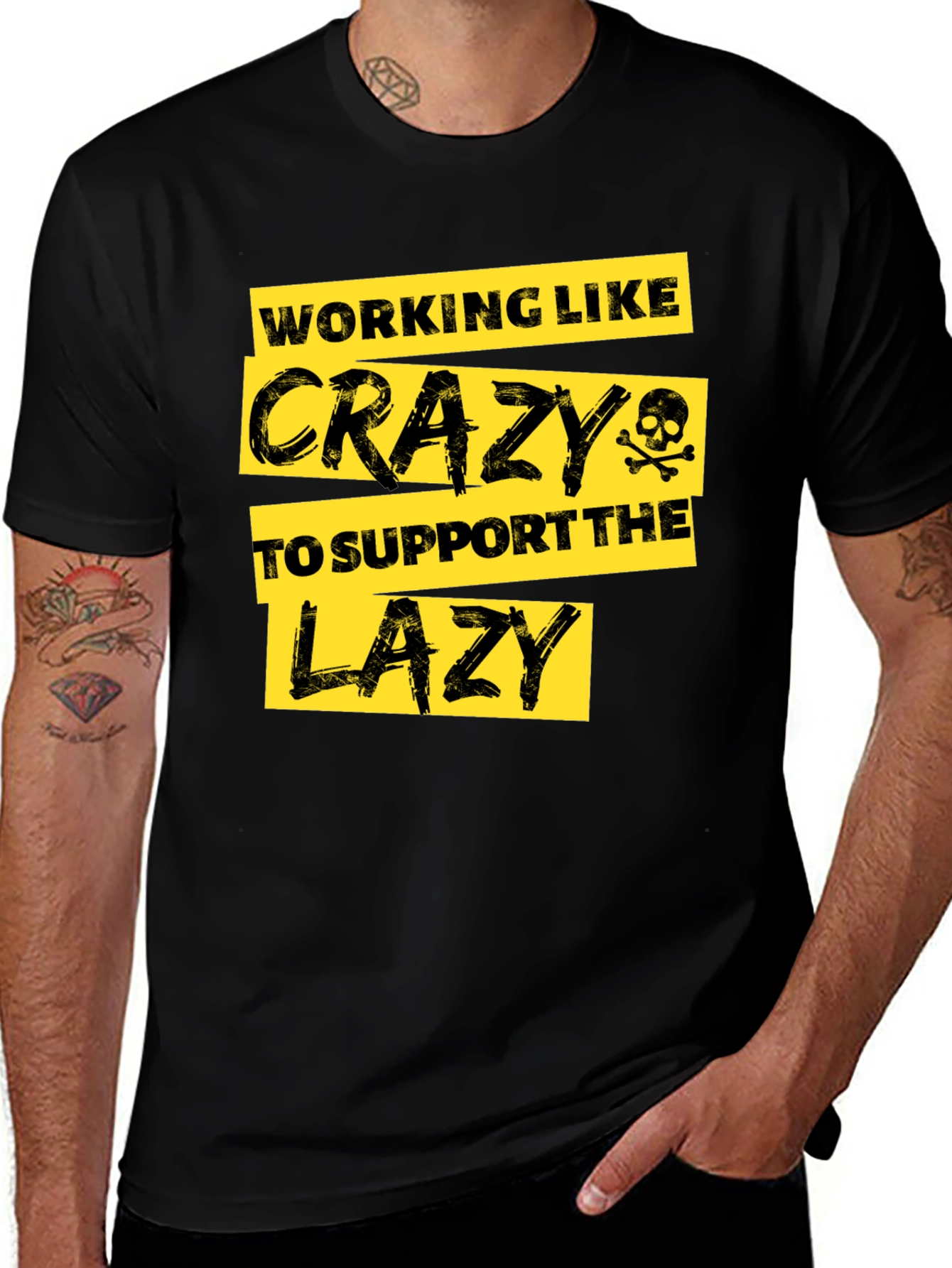 Funny Working Like Crazy T-Shirt