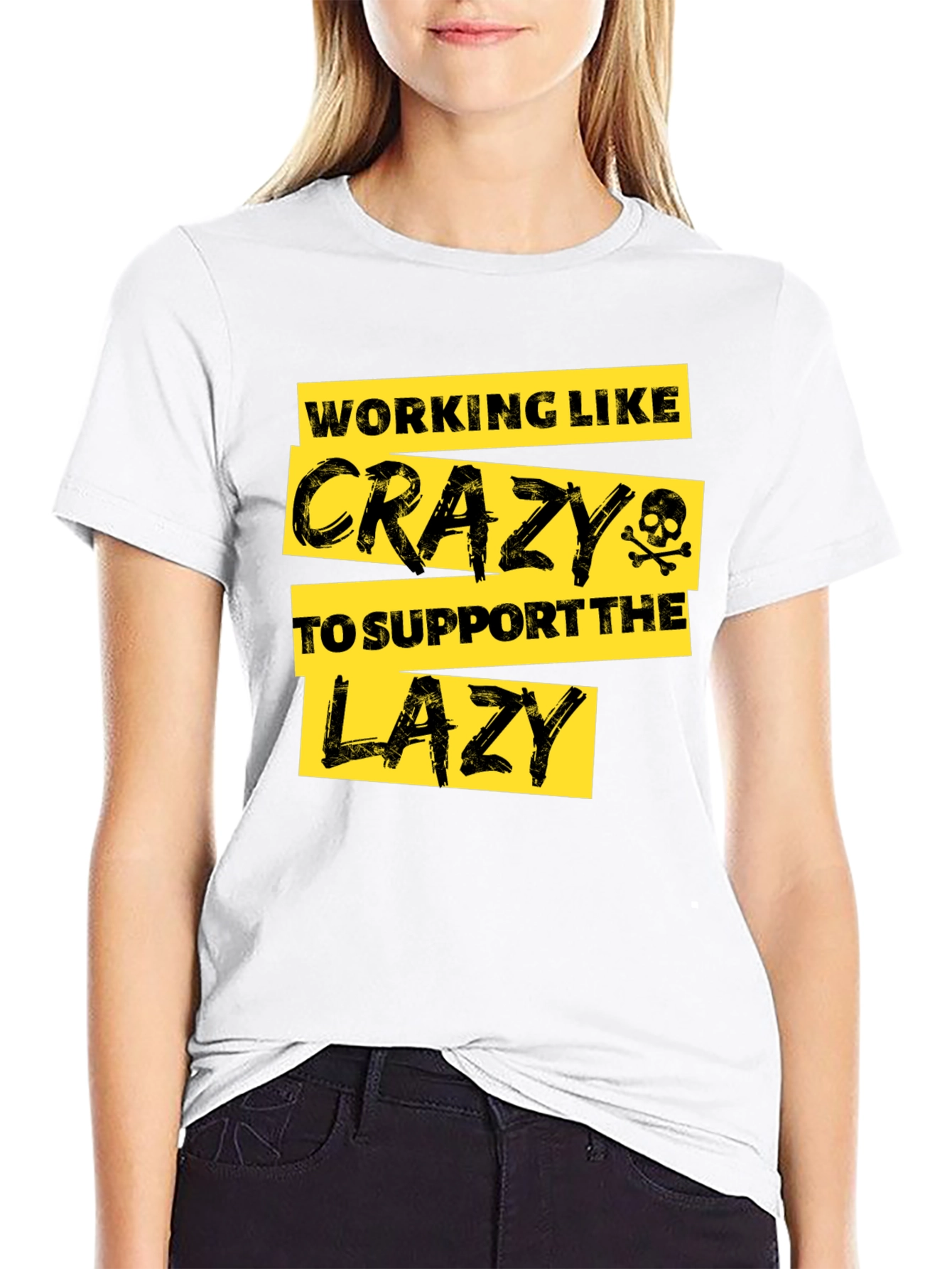Funny Working Like Crazy T-Shirt