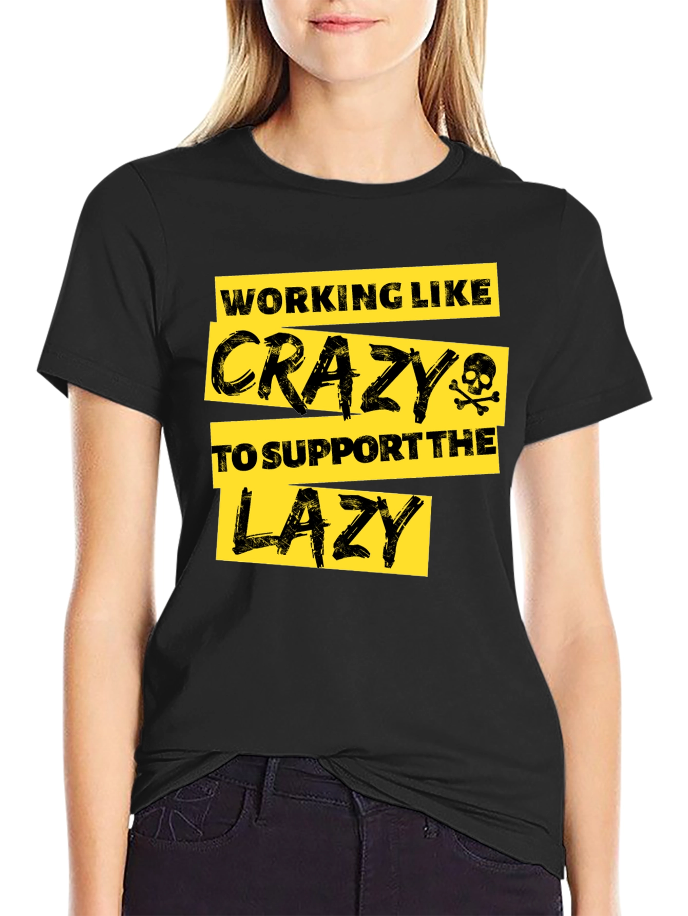 Funny Working Like Crazy T-Shirt
