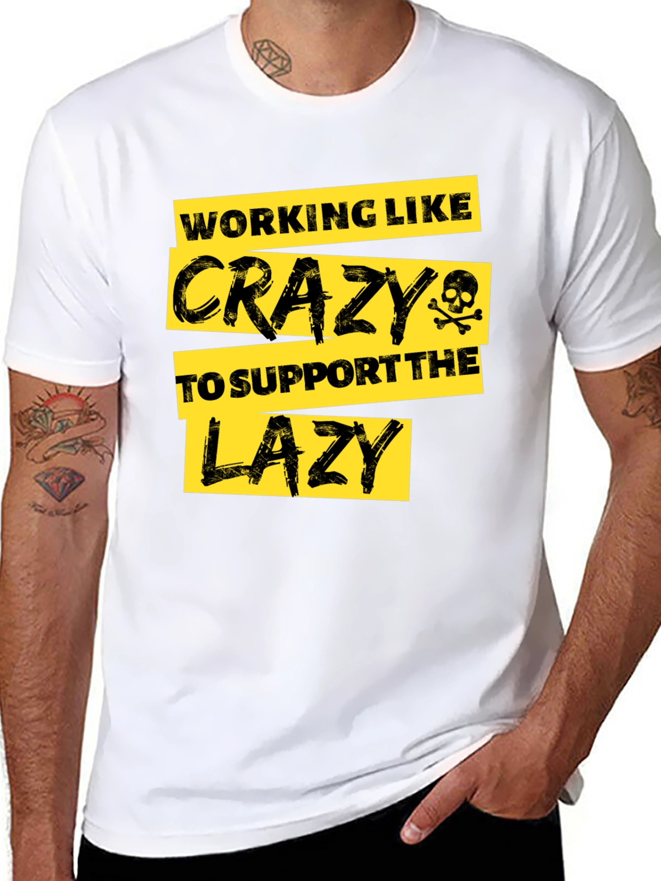Funny Working Like Crazy T-Shirt