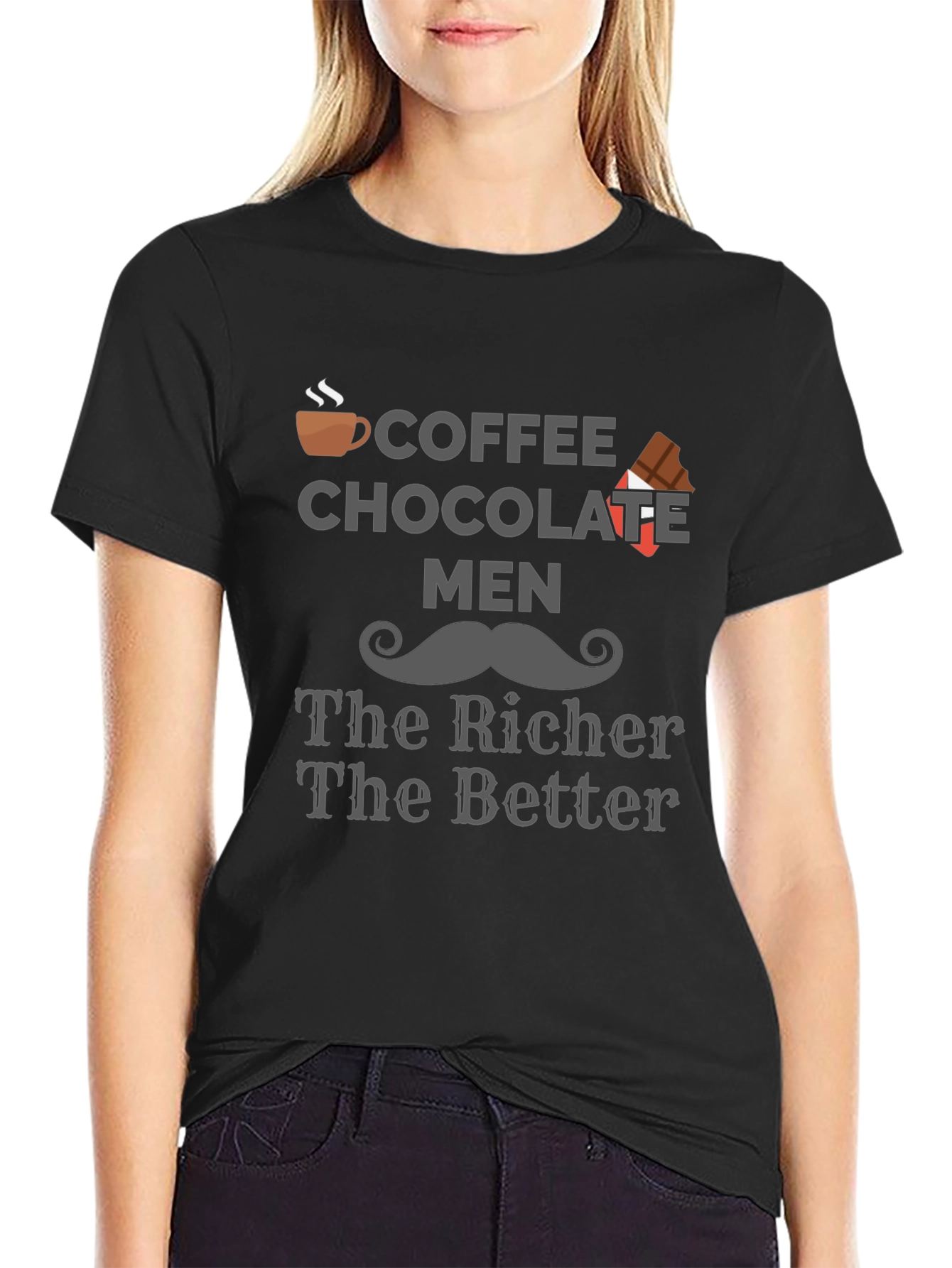 Coffee Chocolate Men T-Shirt - The Richer The Better!