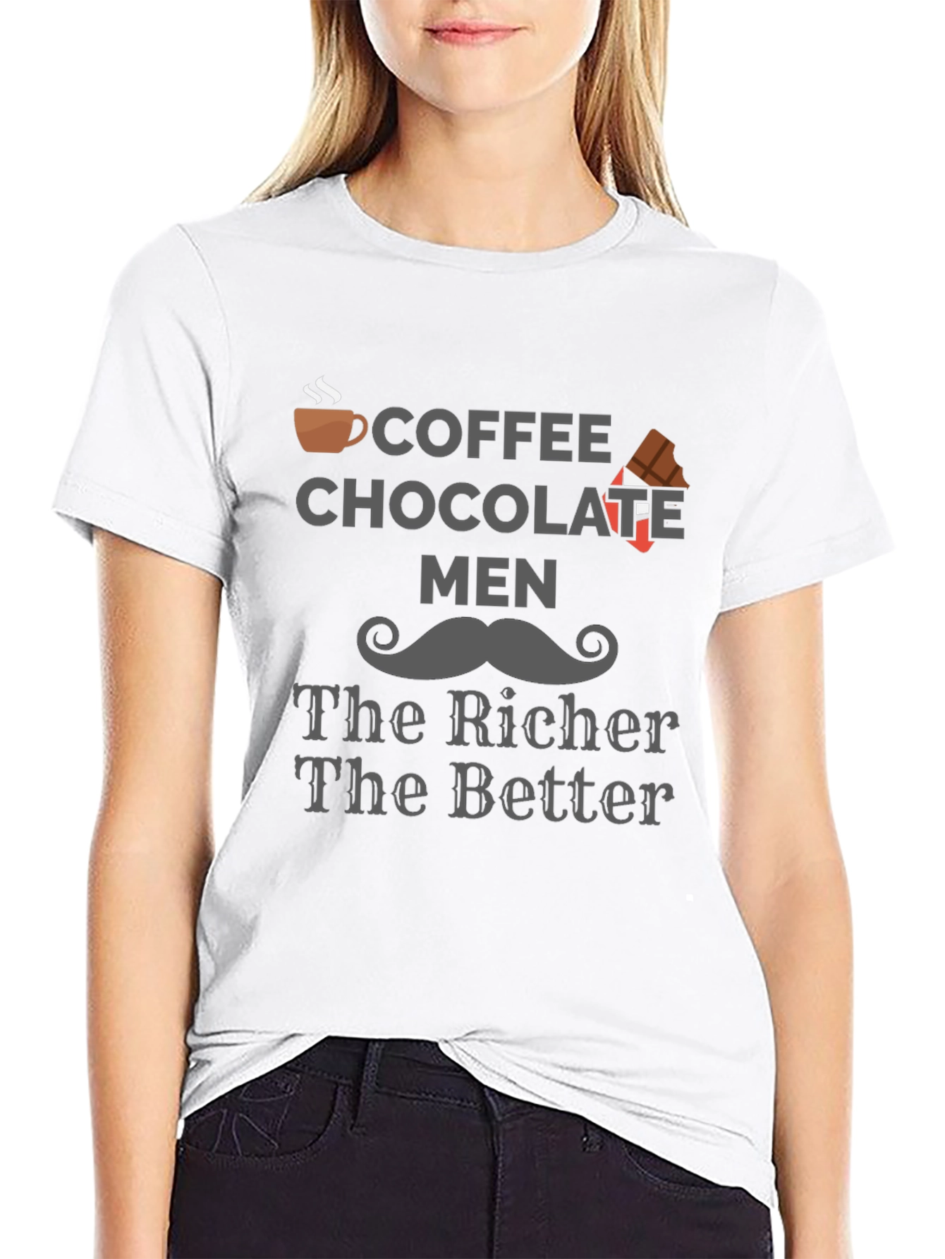 Coffee Chocolate Men T-Shirt - The Richer The Better!