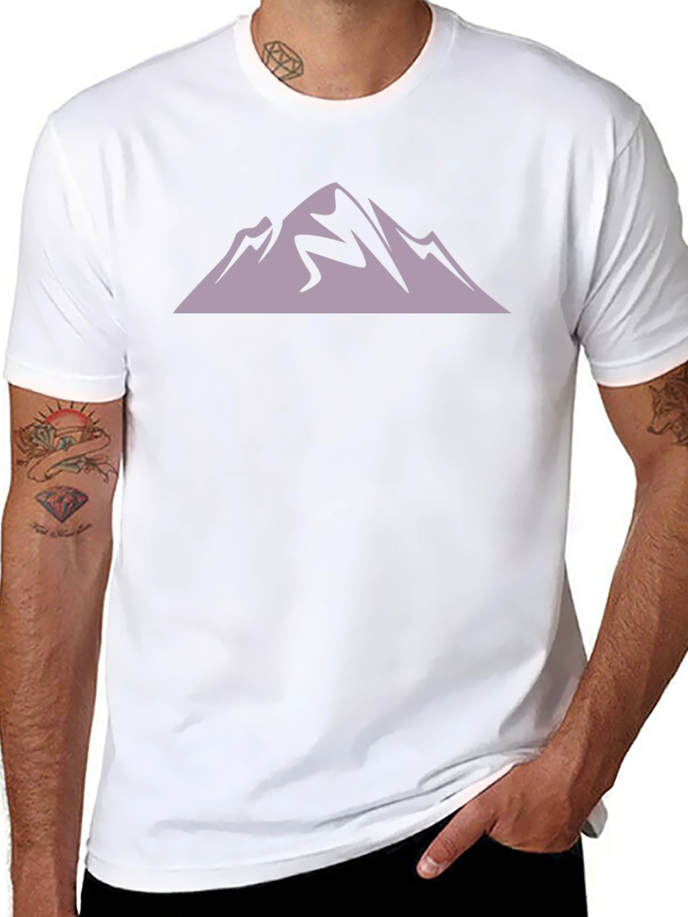 Mountain Hiker Graphic Tee - Black