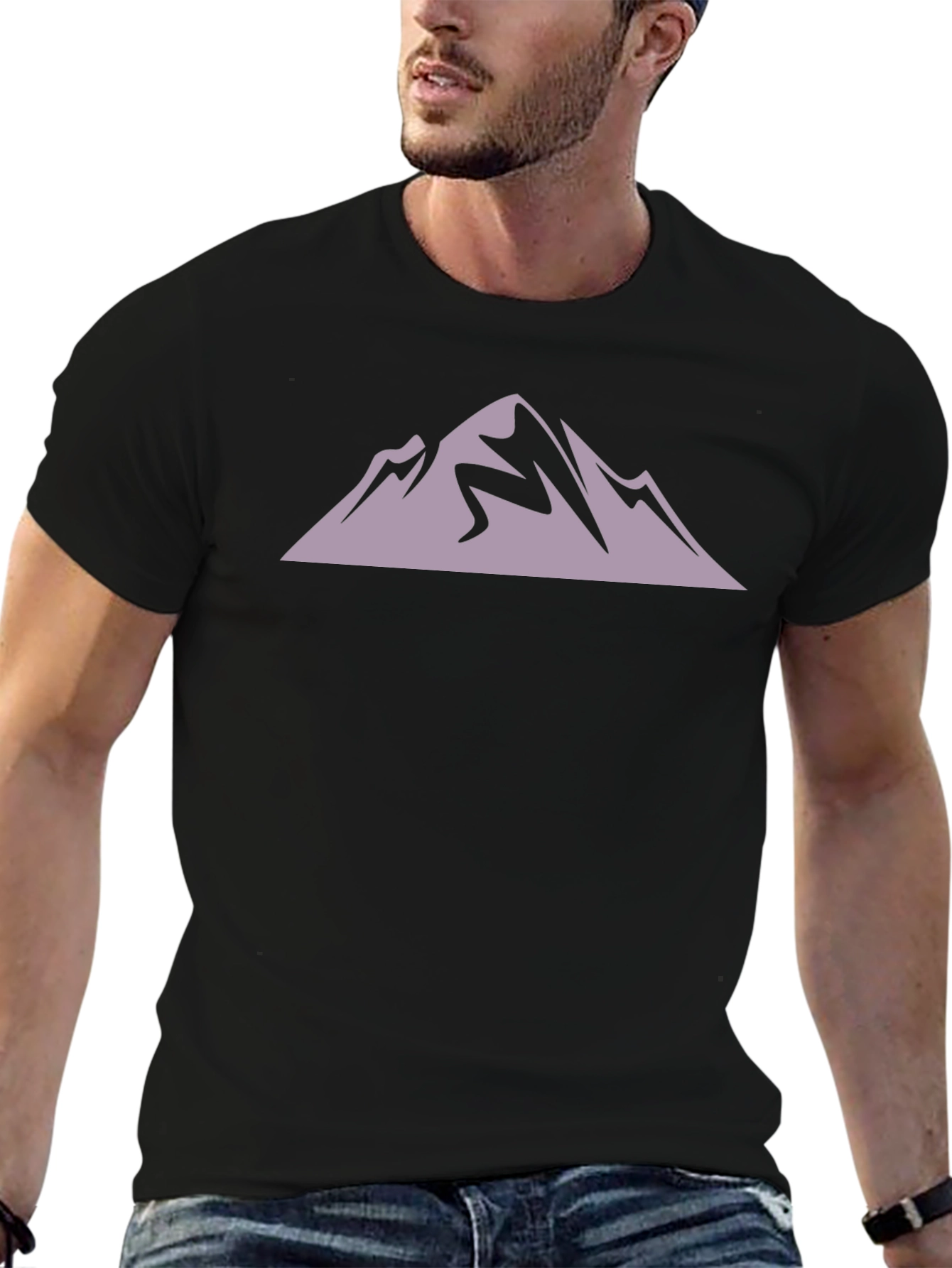 Mountain Hiker Graphic Tee - Black