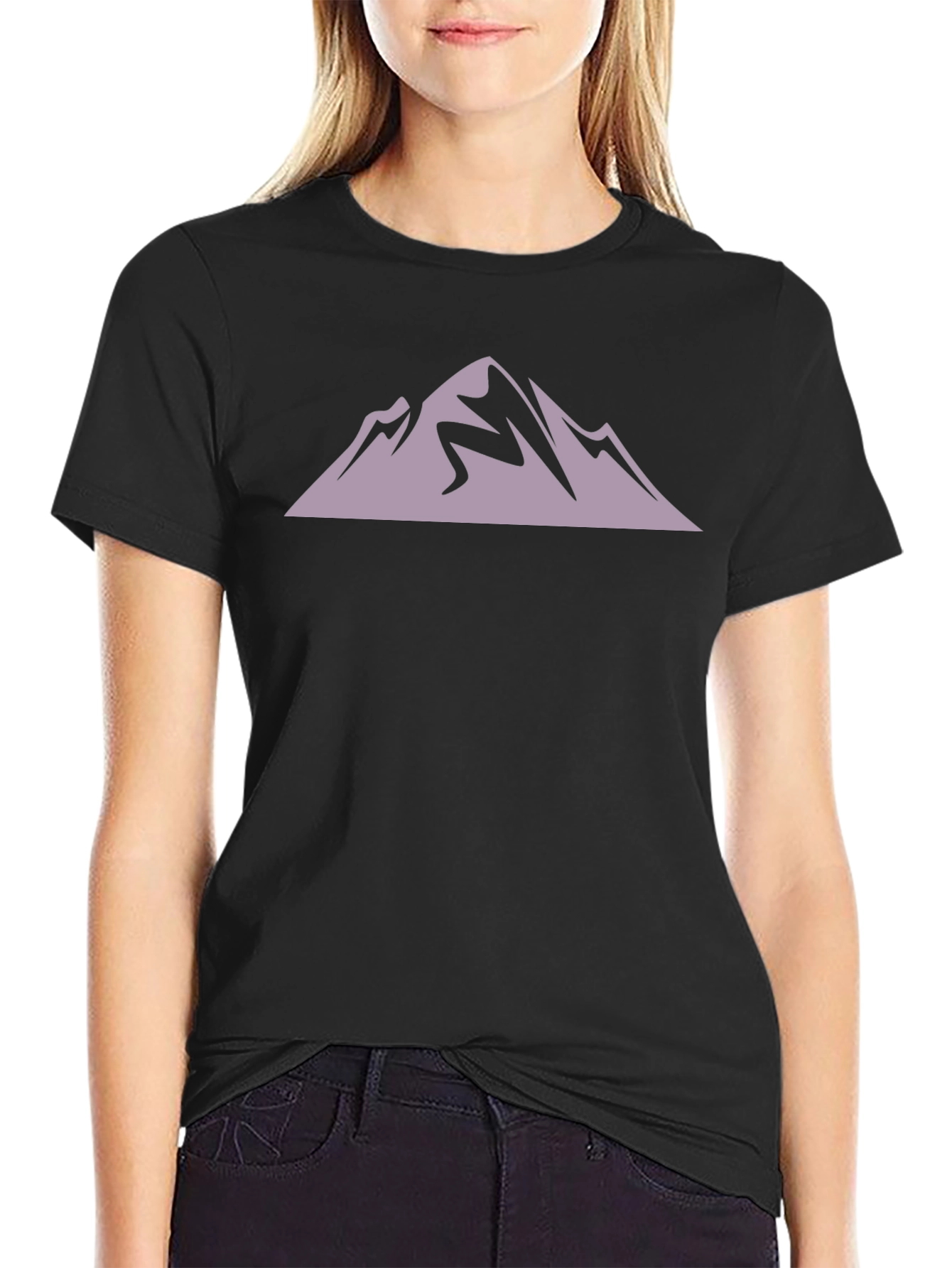 Mountain Hiker Graphic Tee - Black