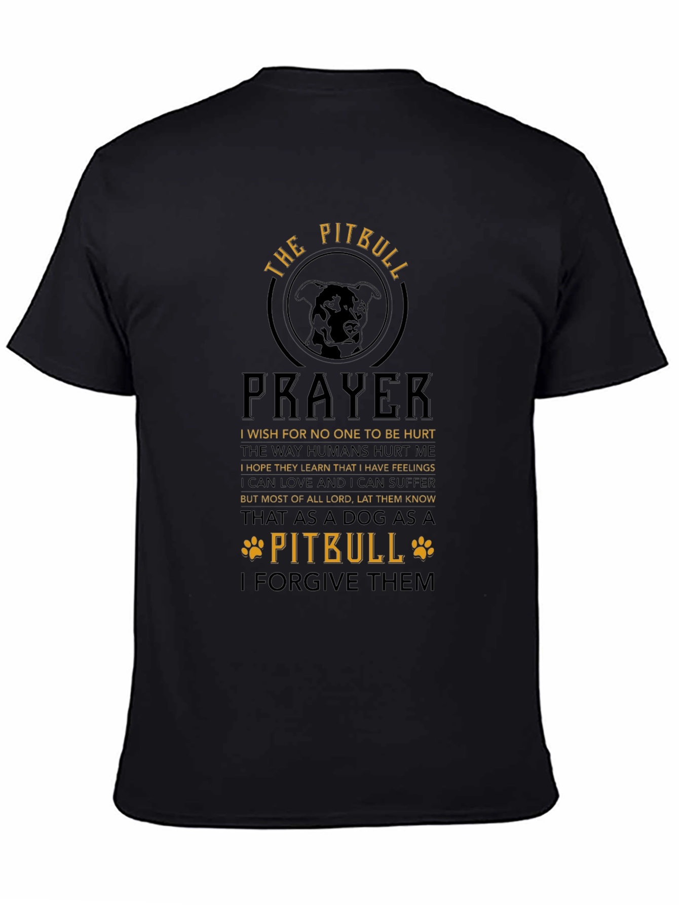 The Pitbull Prayer Graphic T-Shirt