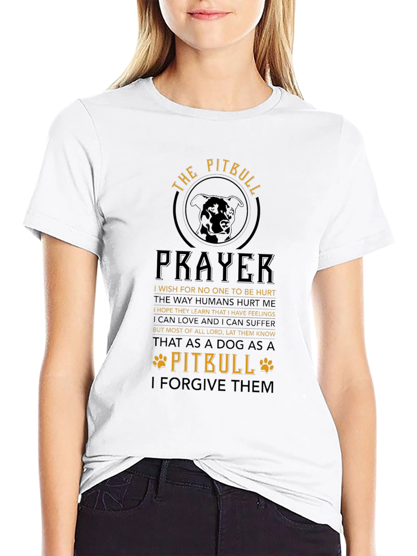 The Pitbull Prayer Graphic T-Shirt