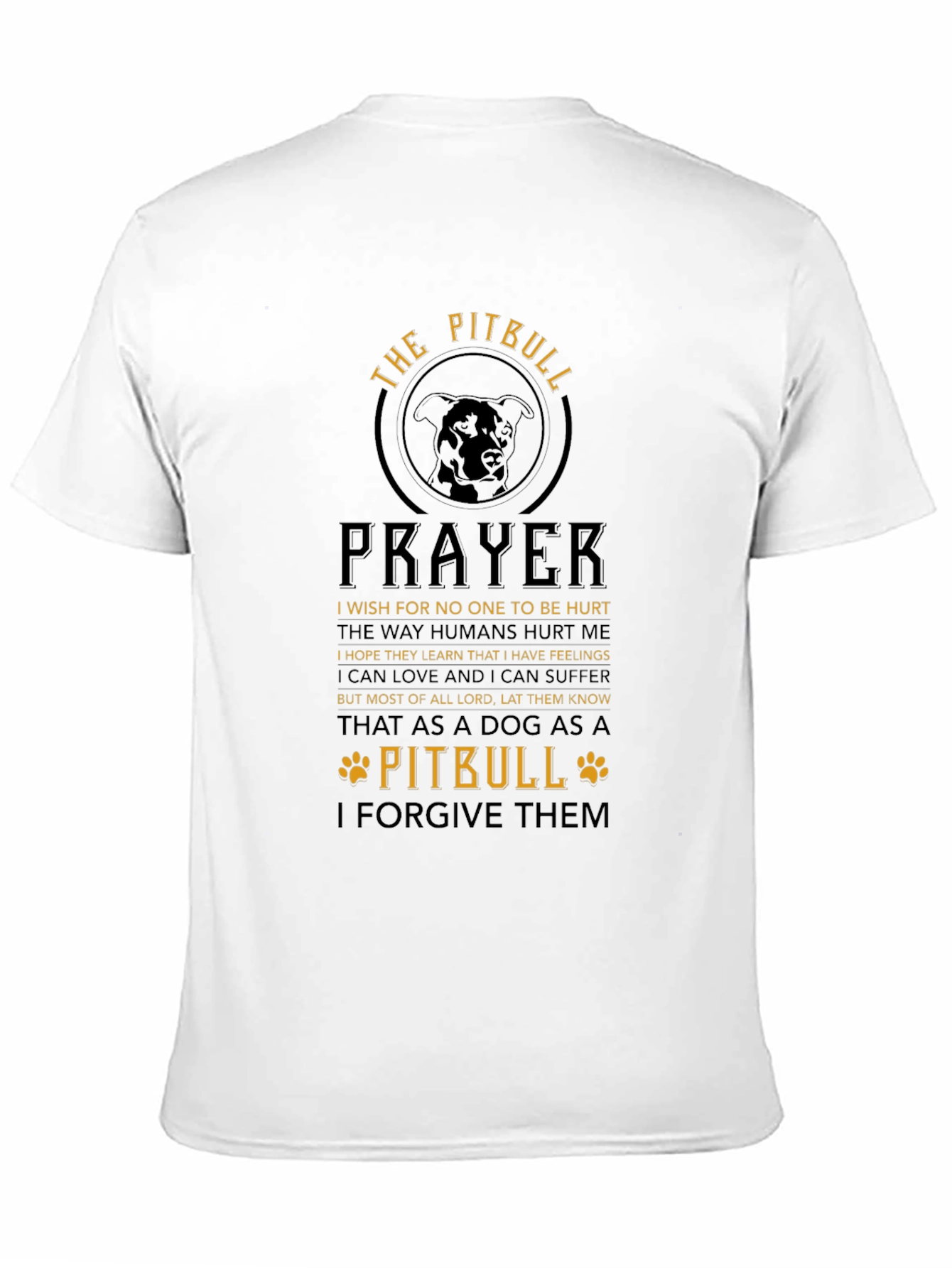 The Pitbull Prayer Graphic T-Shirt