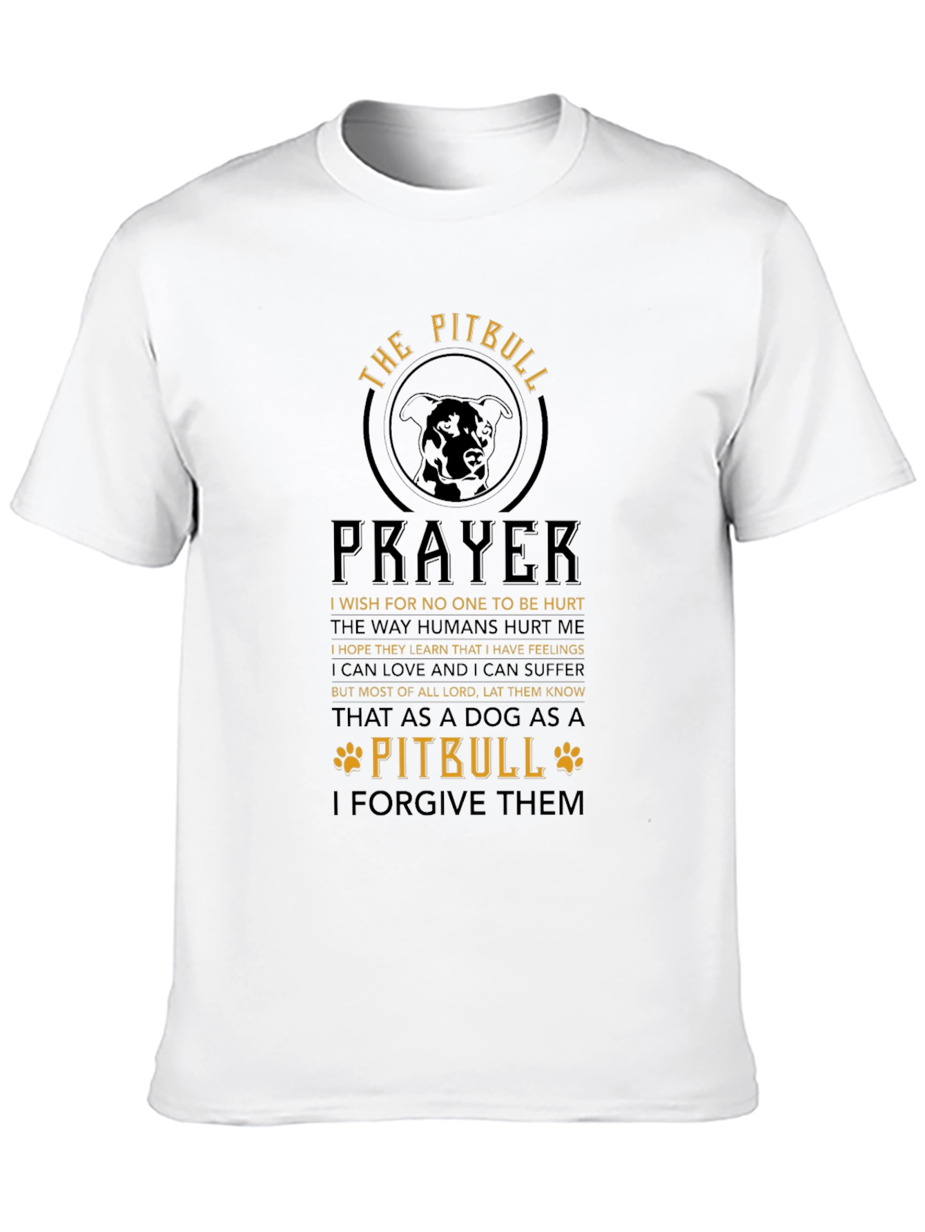 The Pitbull Prayer Graphic T-Shirt