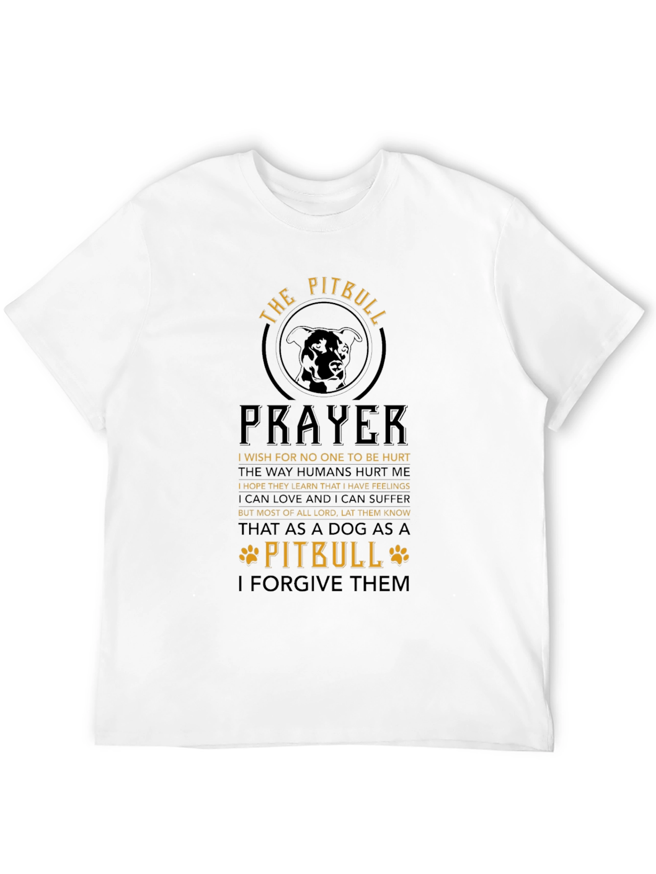 The Pitbull Prayer Graphic T-Shirt