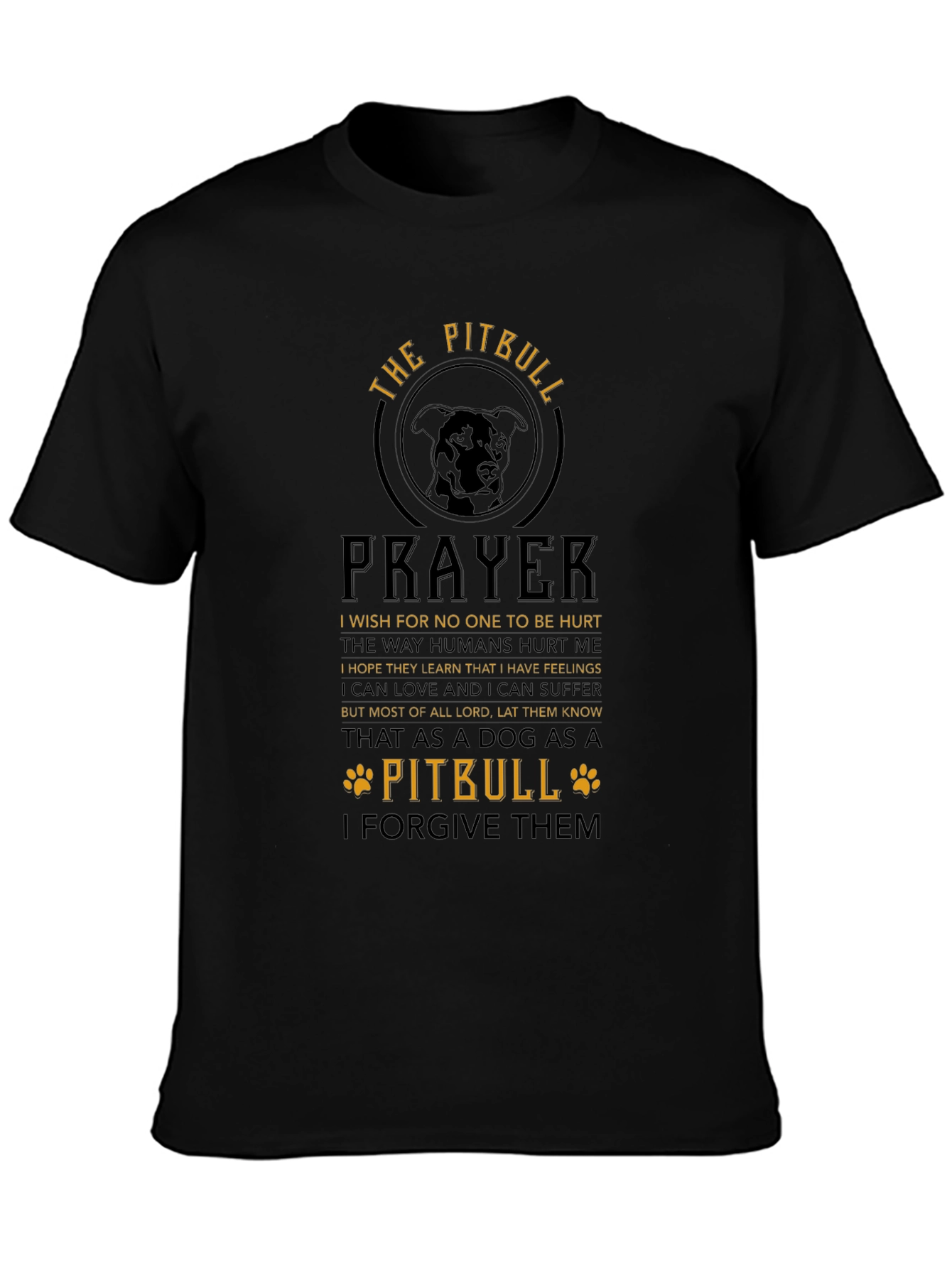 The Pitbull Prayer Graphic T-Shirt