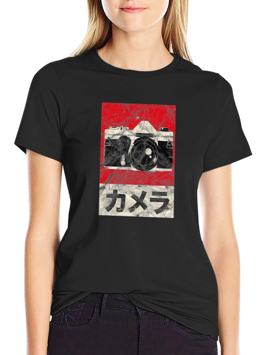 Camera Graphic T-Shirt - Vintage Style