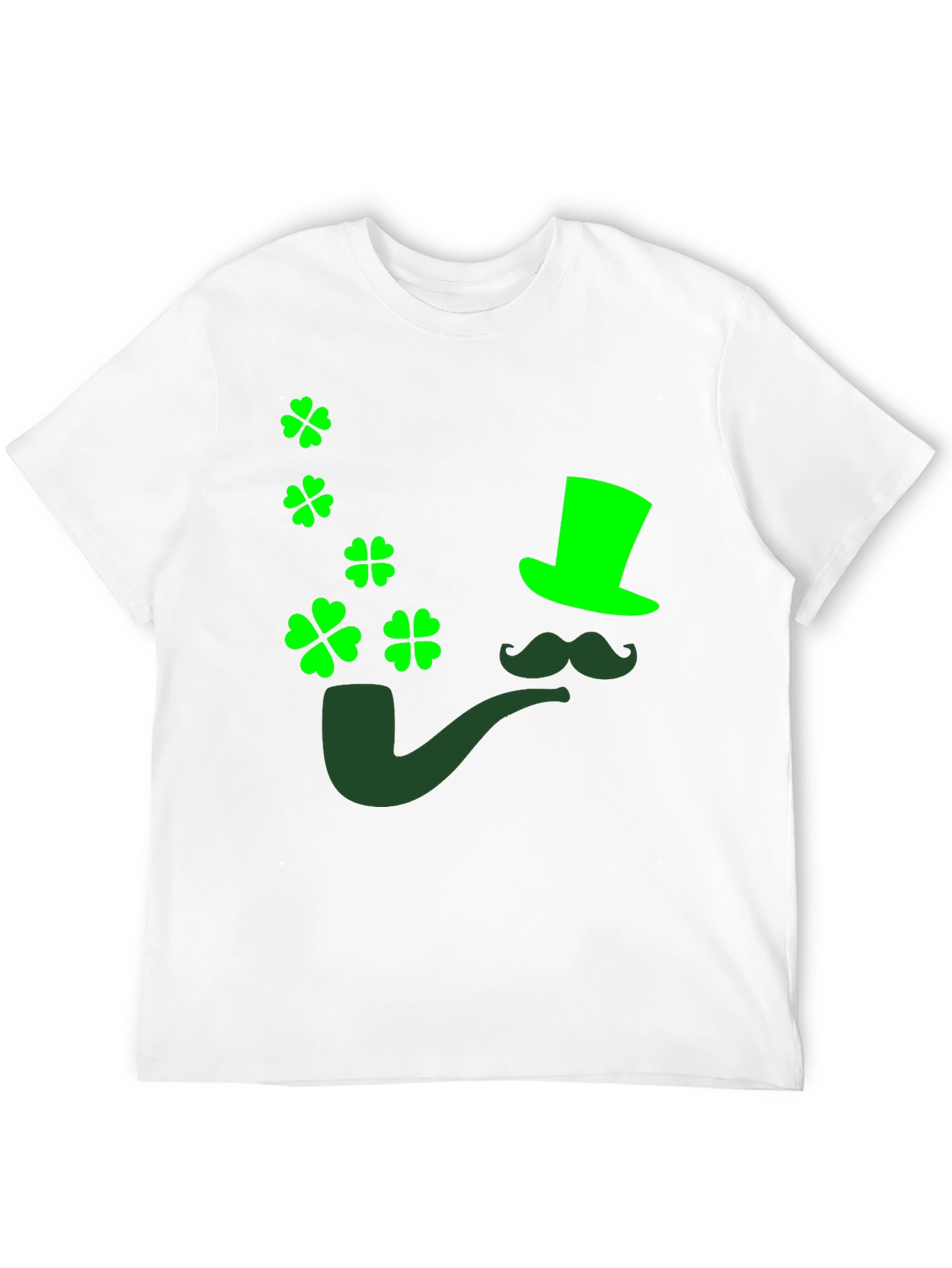 St. Patricks Day Graphic Tee - Leprechaun Pipe