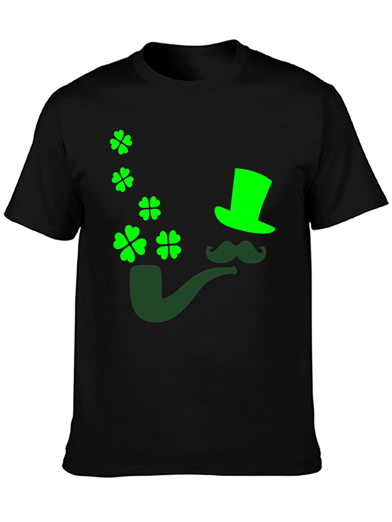 St. Patricks Day Graphic Tee - Leprechaun Pipe