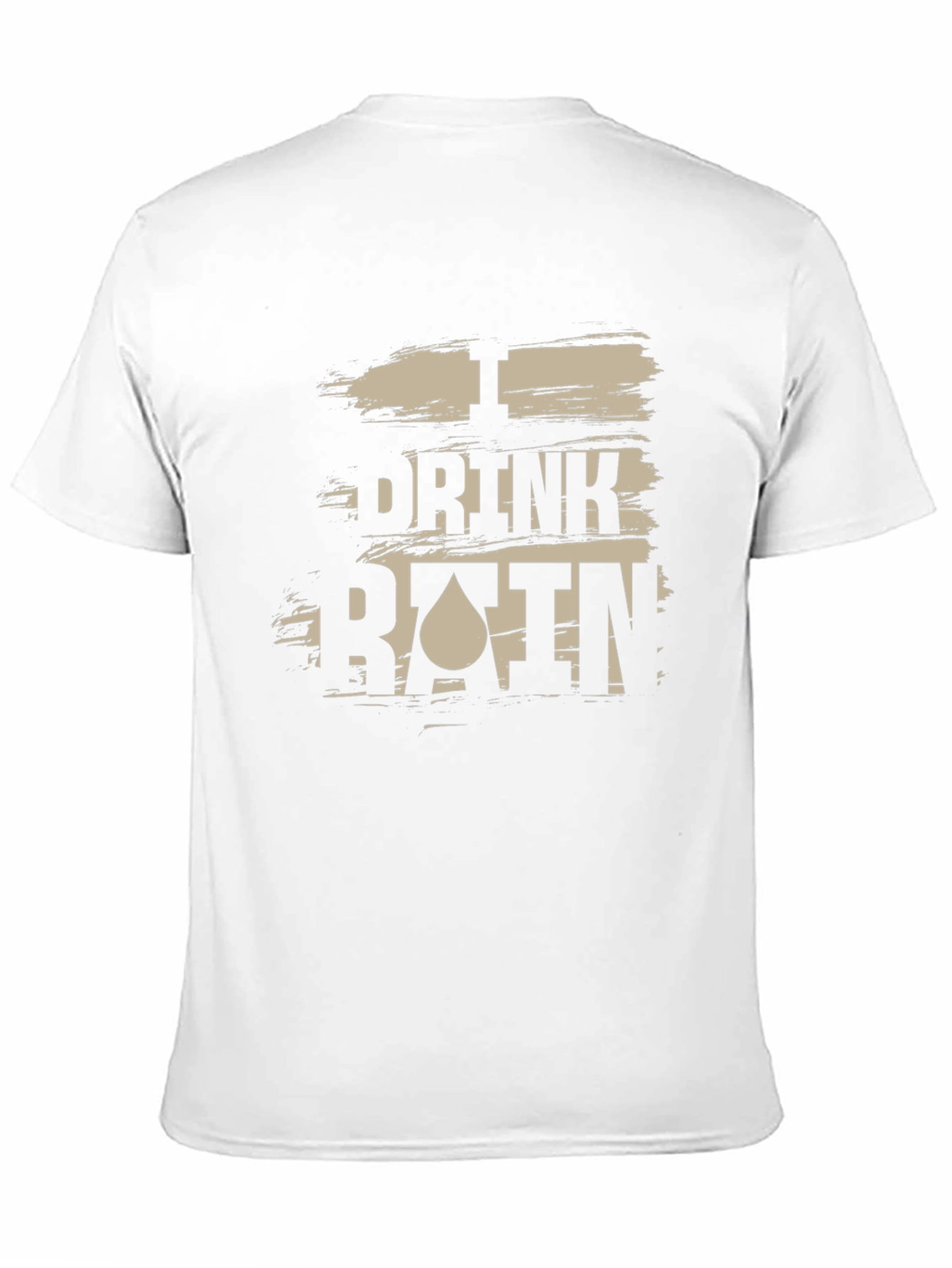 I Drink Rain Mens Black Graphic T-Shirt