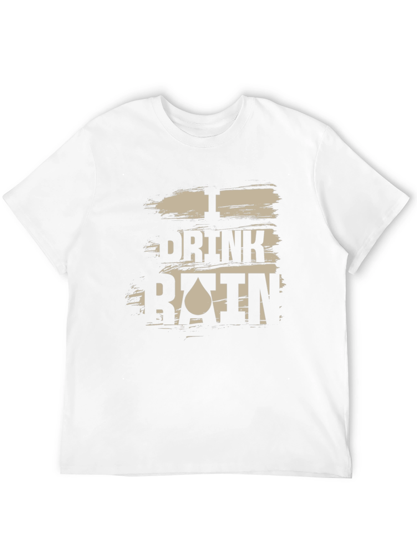 I Drink Rain Mens Black Graphic T-Shirt