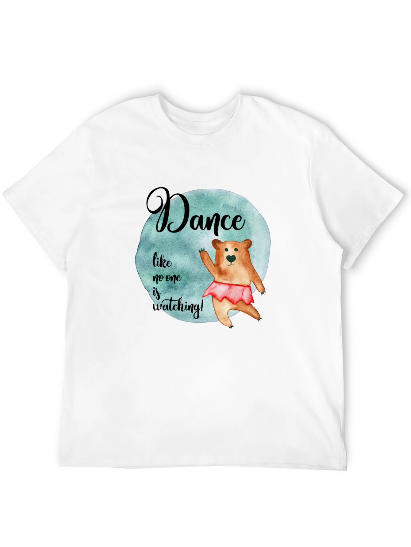 Dance Bear Graphic Tee - Unisex Black T-Shirt