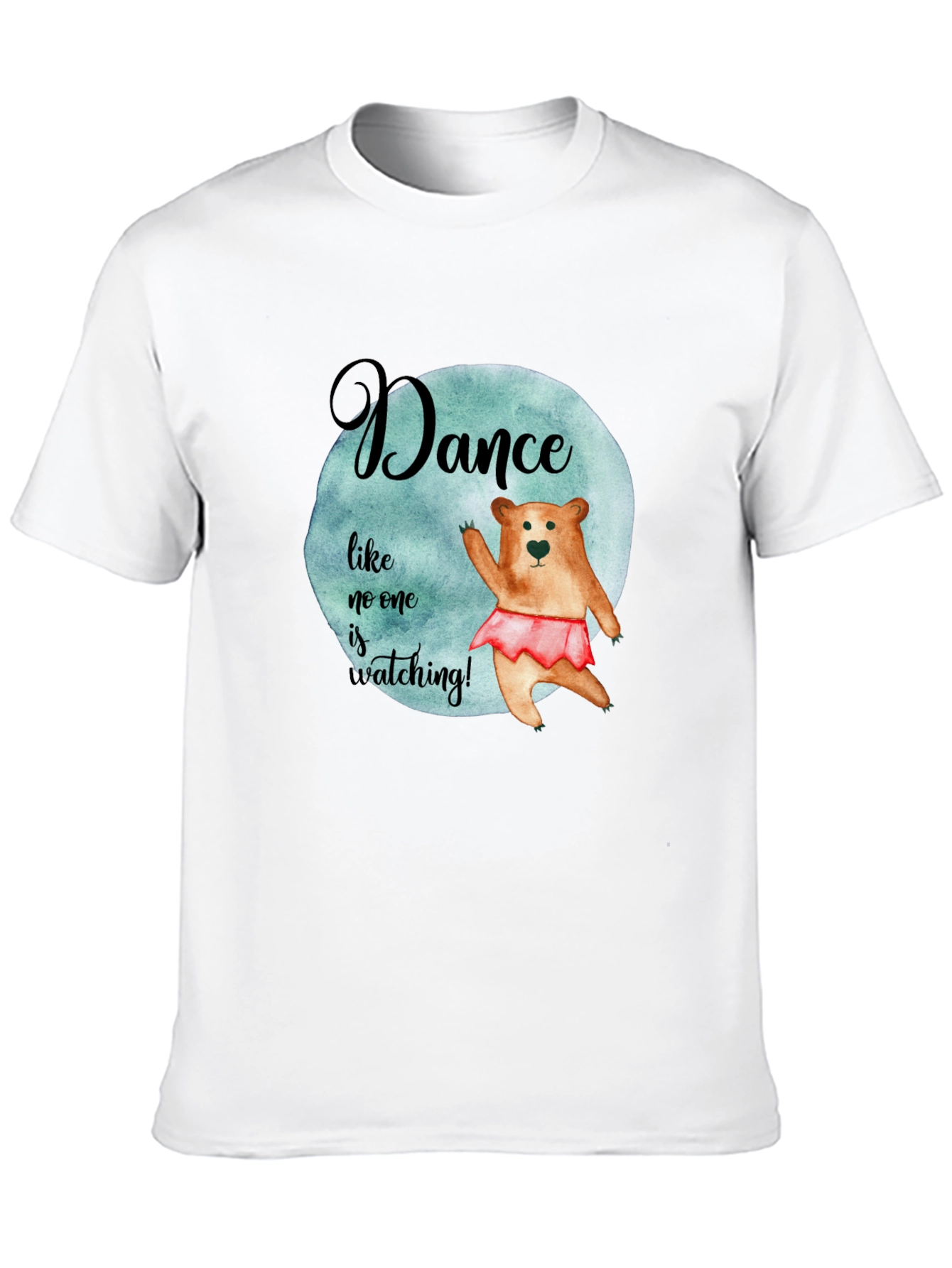Dance Bear Graphic Tee - Unisex Black T-Shirt