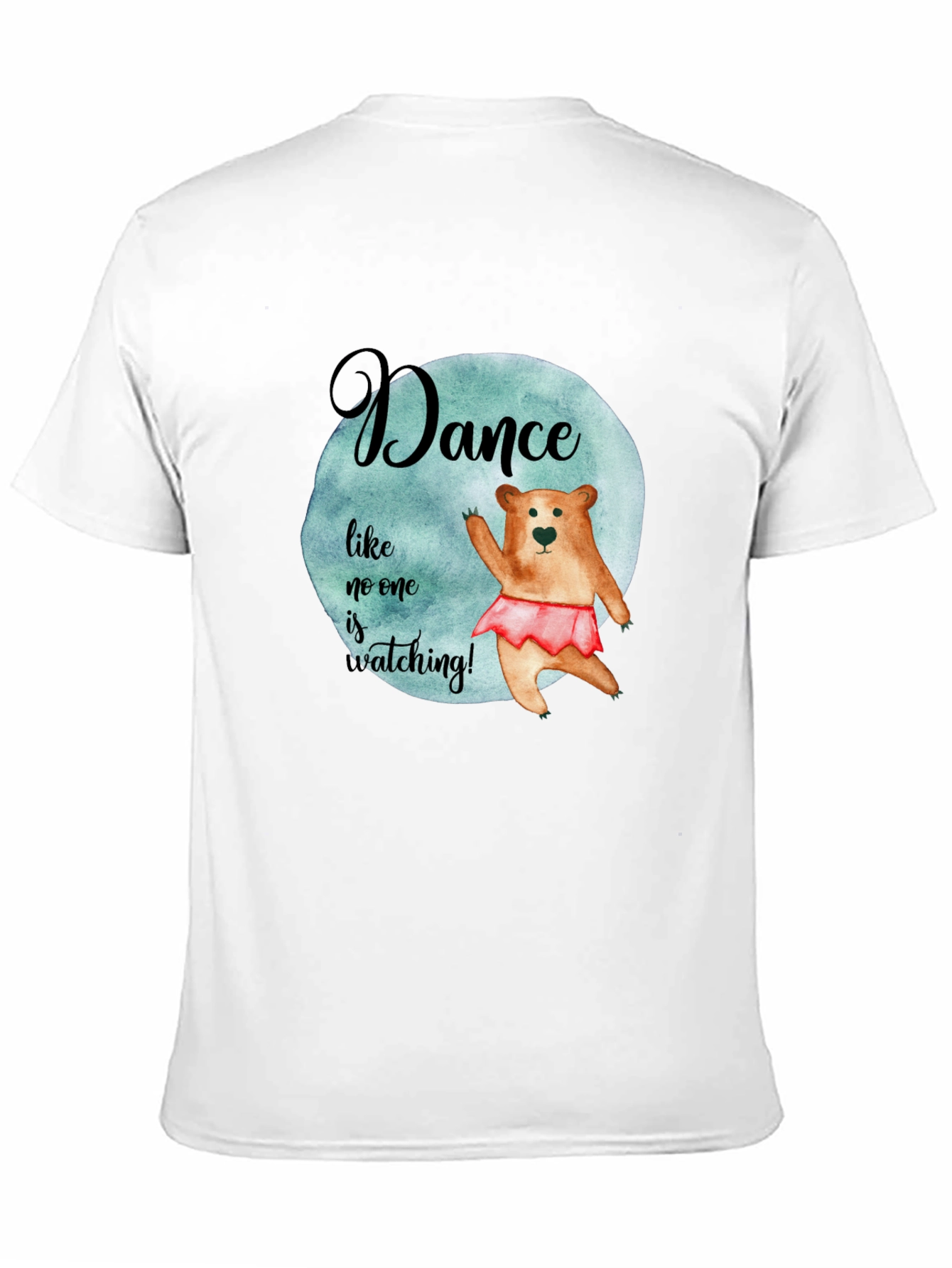 Dance Bear Graphic Tee - Unisex Black T-Shirt