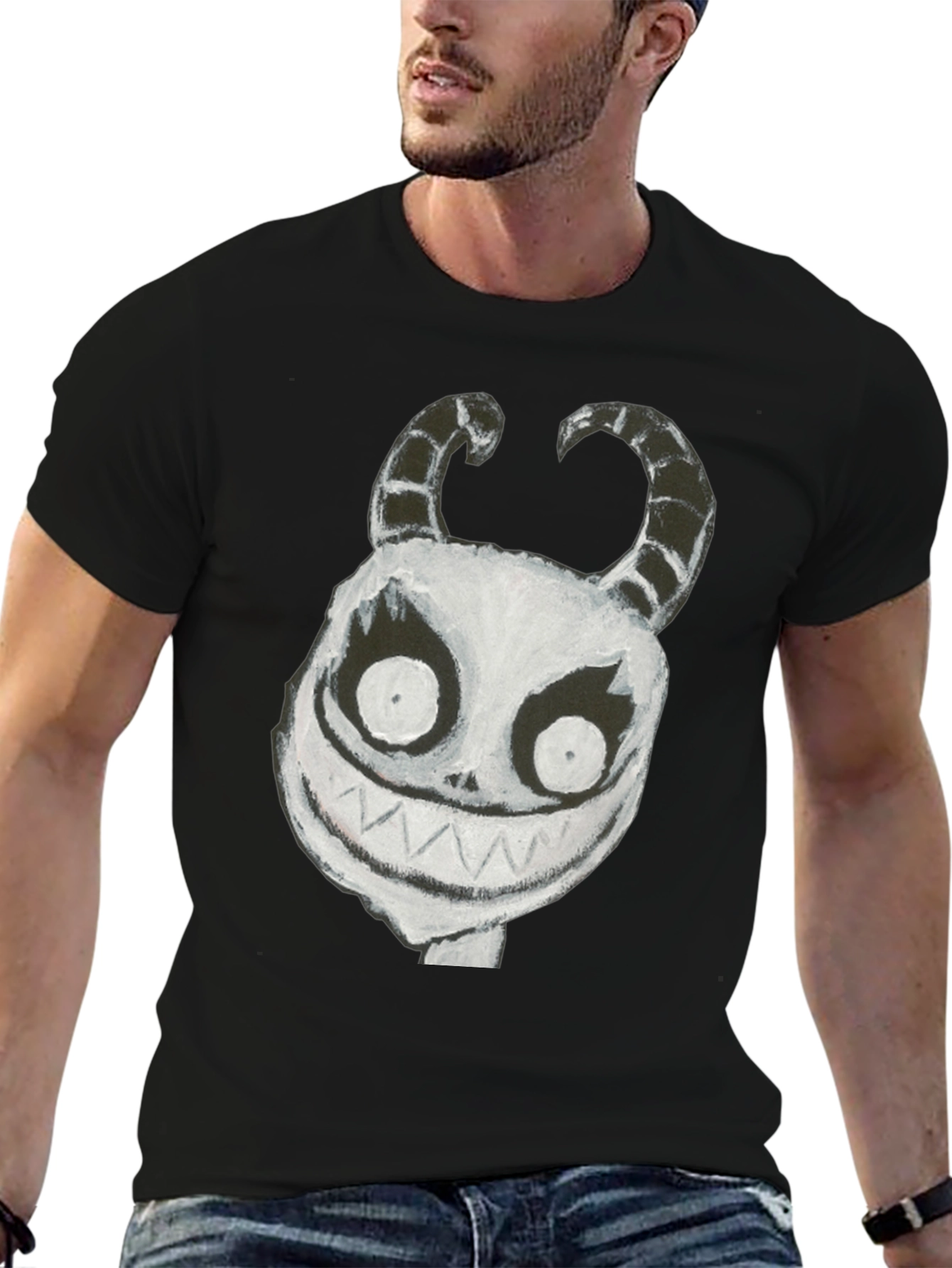 Monster Graphic Black T-Shirt