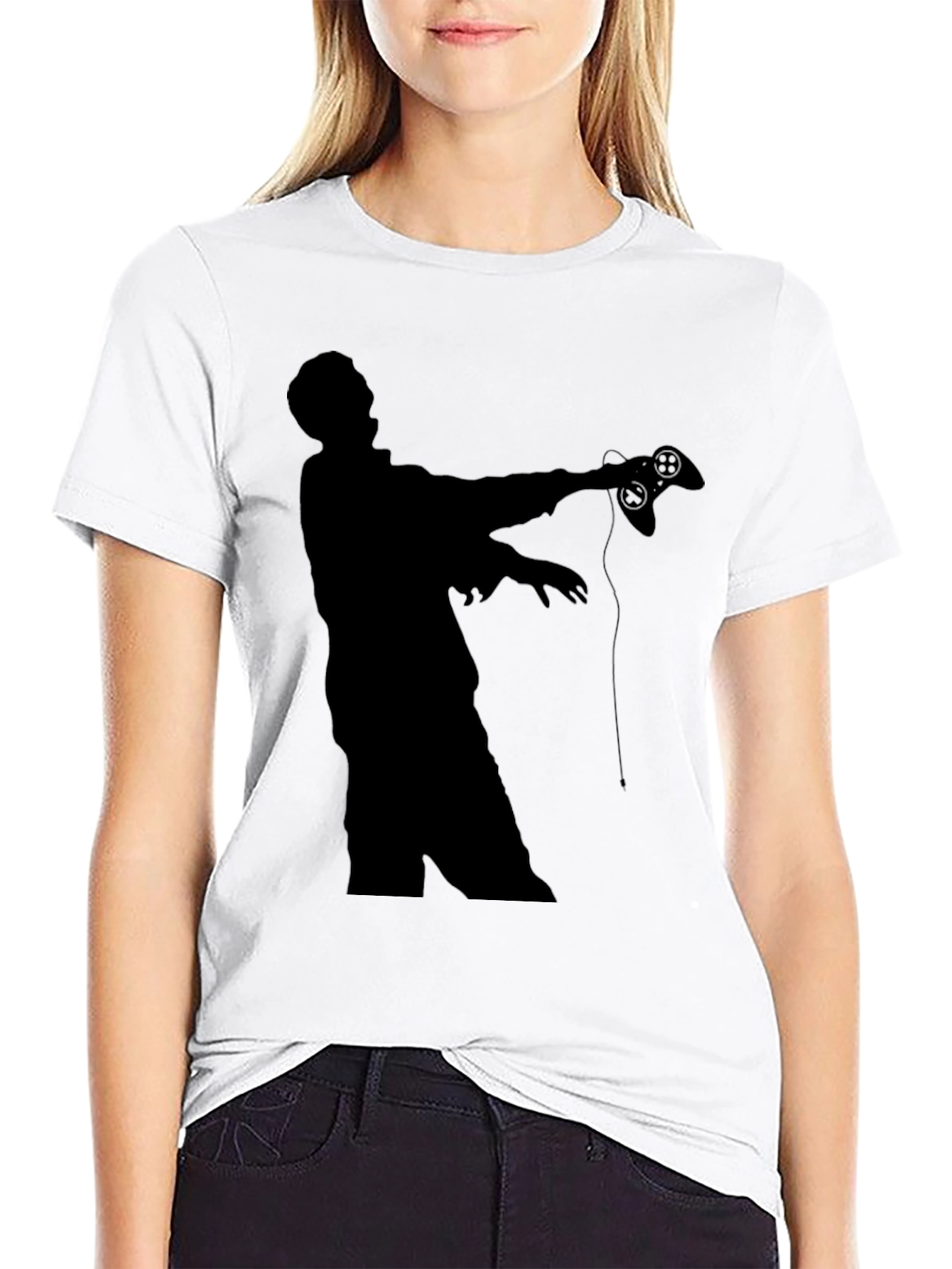 Zombie Gamer Black T-Shirt