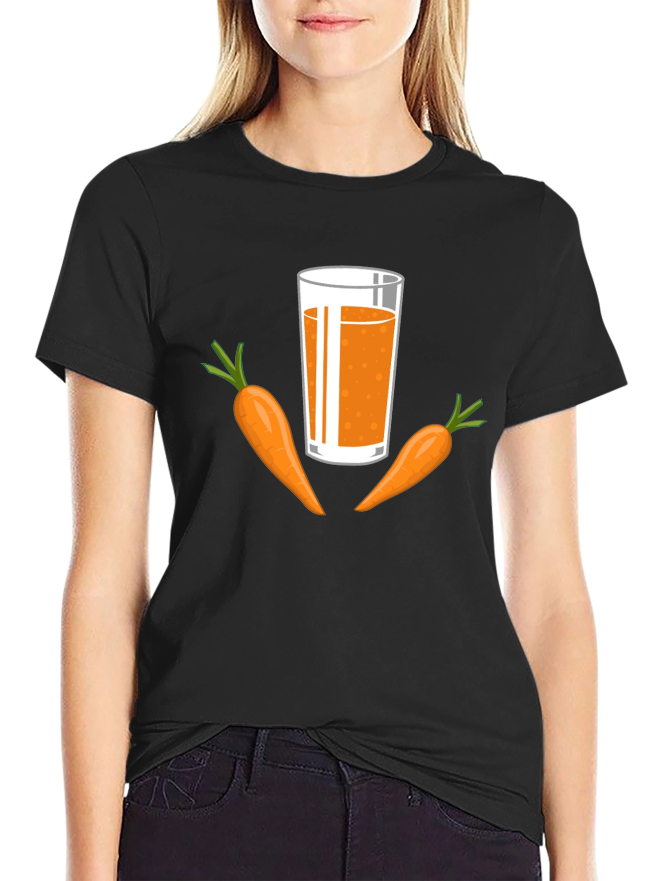 Carrot Juice Graphic Tee - Healthy & Fun!