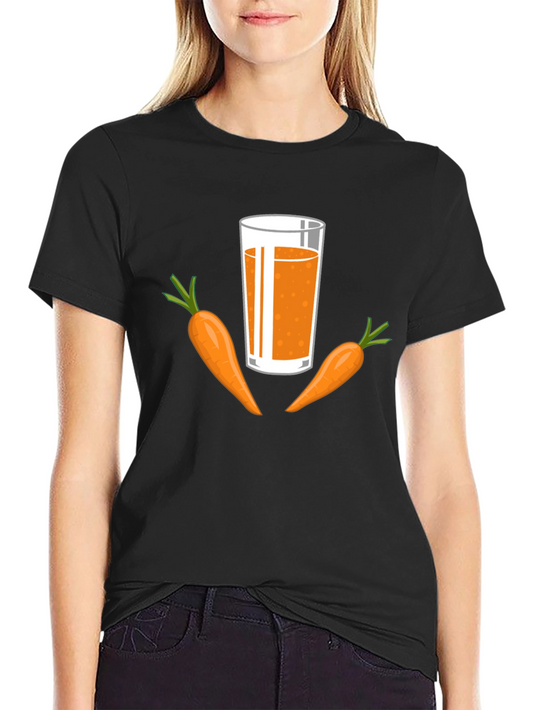 Carrot Juice Graphic Tee - Healthy & Fun!