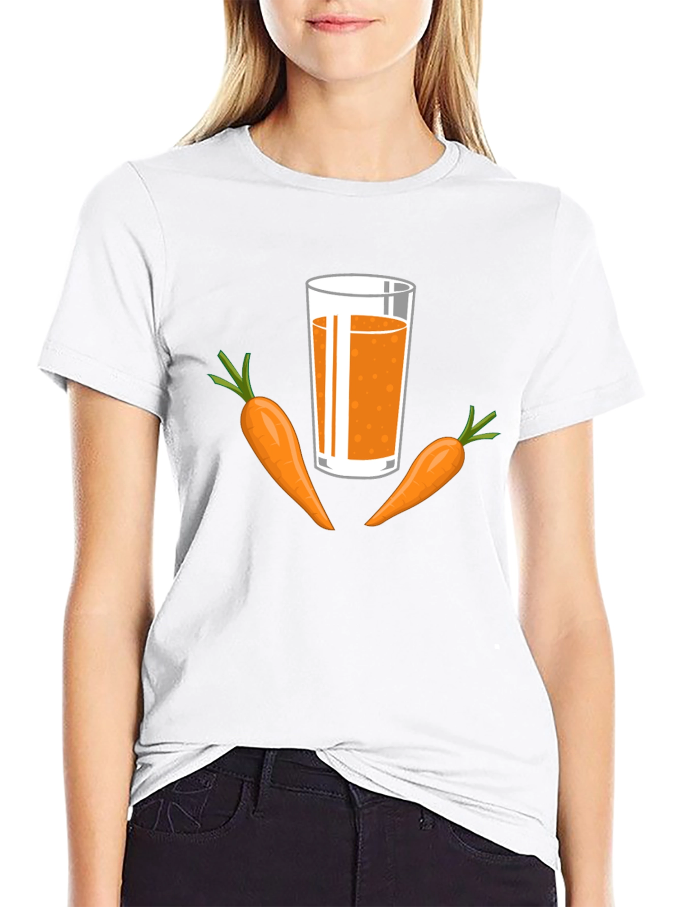 Carrot Juice Graphic Tee - Healthy & Fun!