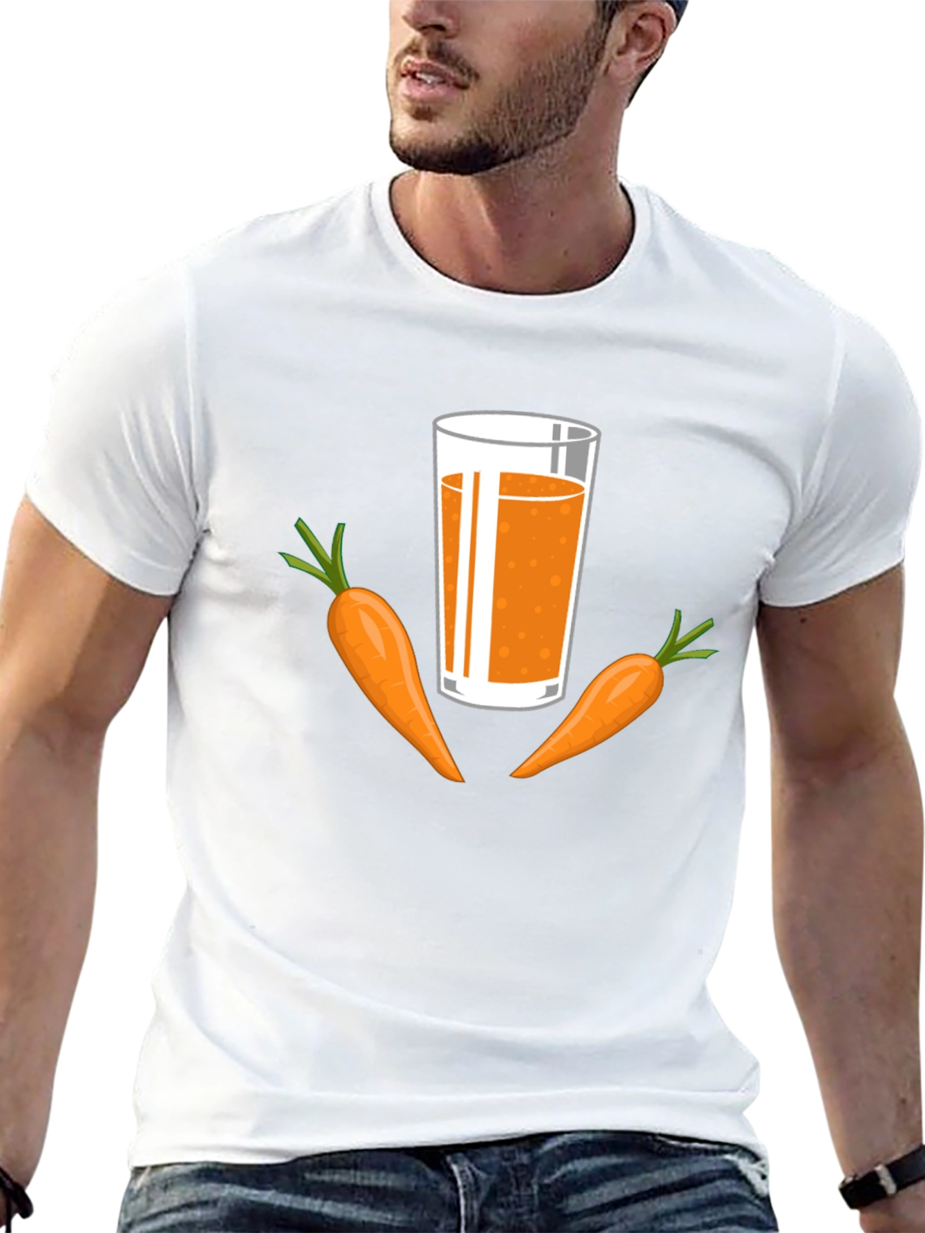 Carrot Juice Graphic Tee - Healthy & Fun!