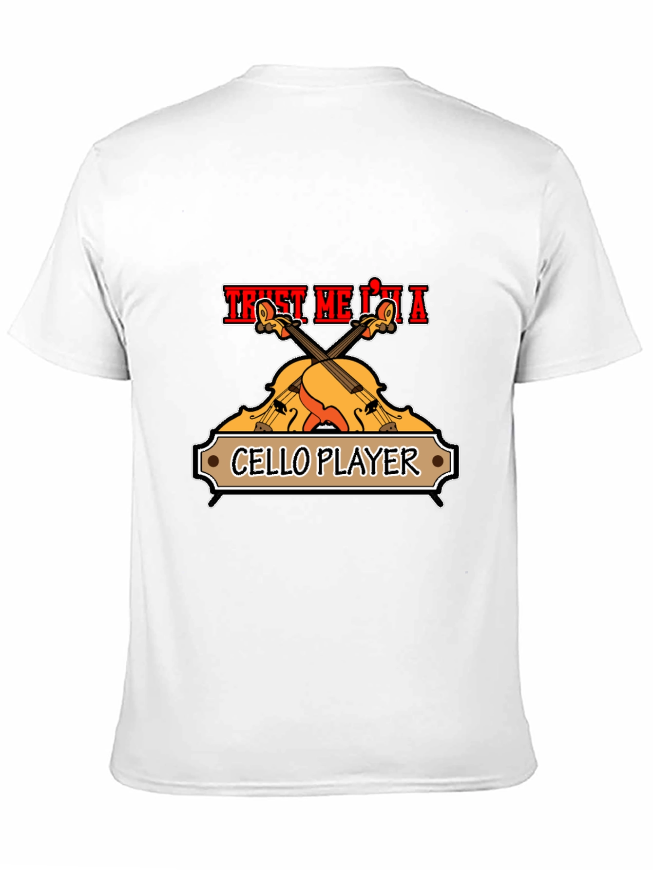 Trust Me Im A Cello Player Black Graphic T-Shirt
