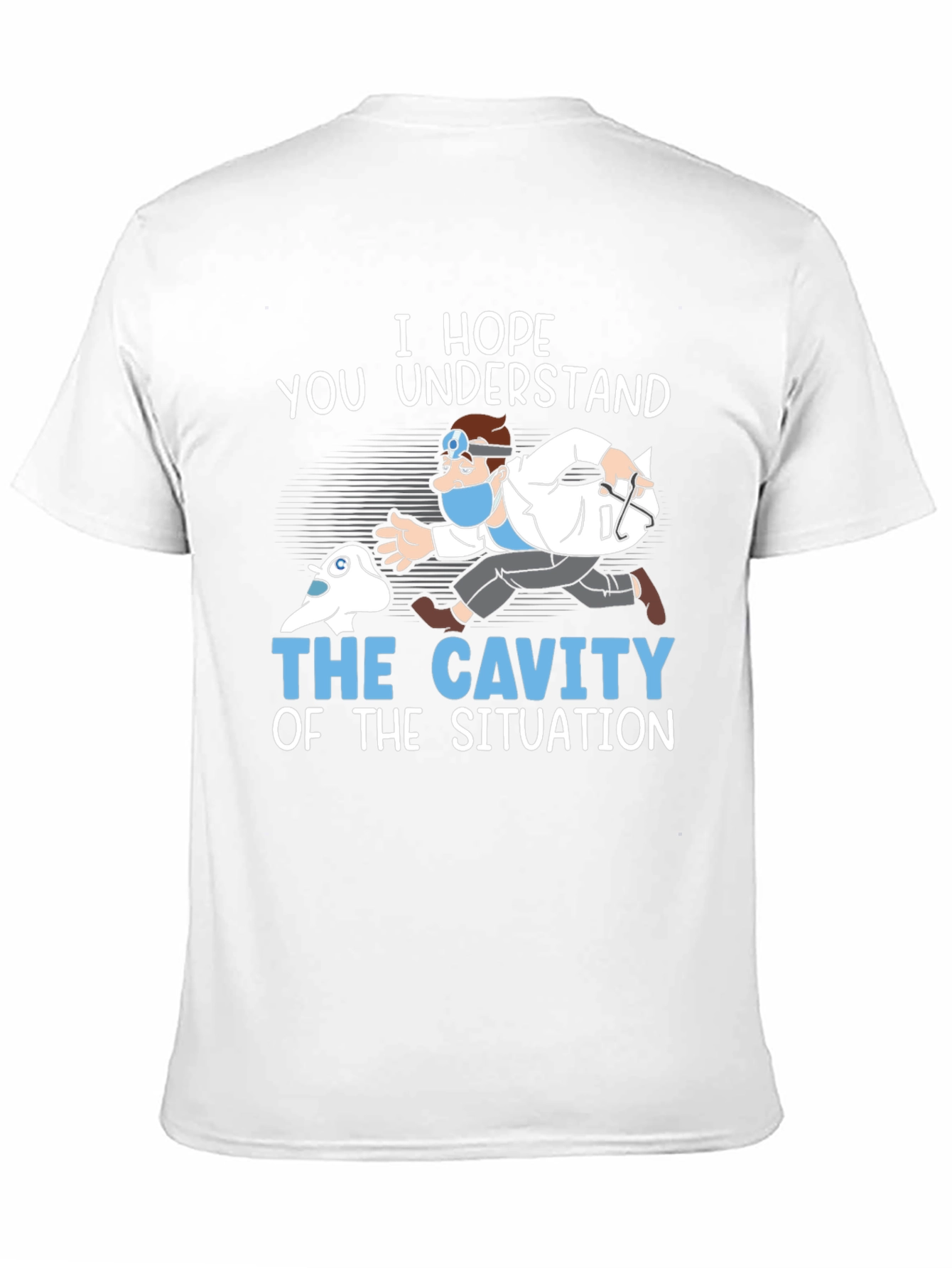 Dentist Chasing Cavity Graphic T-Shirt