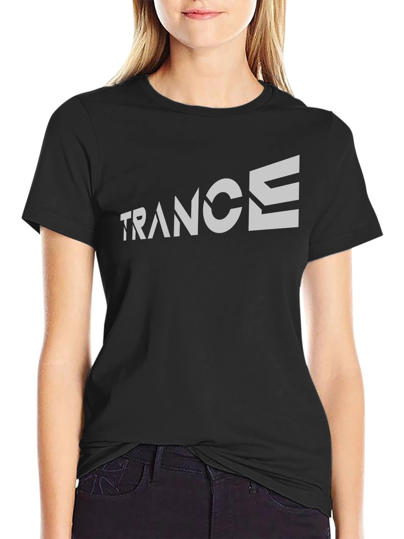 Trance Music Fan T-Shirt - Black Crew Neck Tee