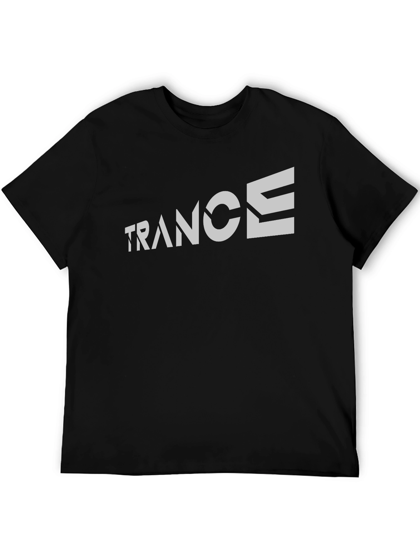 Trance Music Fan T-Shirt - Black Crew Neck Tee