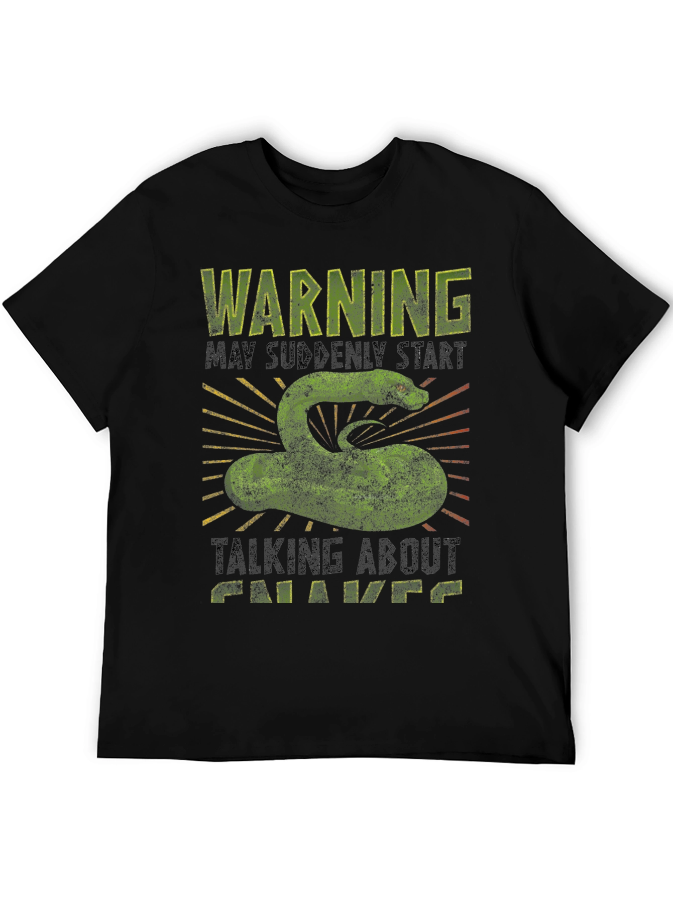 Warning Snake Graphic Tee - Talks About Chavs T-Shirt