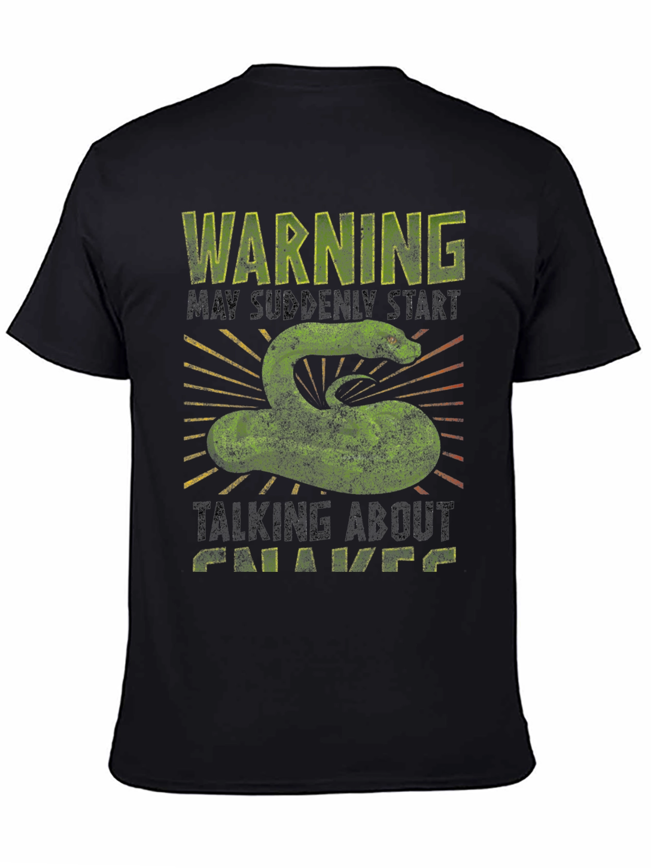 Warning Snake Graphic Tee - Talks About Chavs T-Shirt