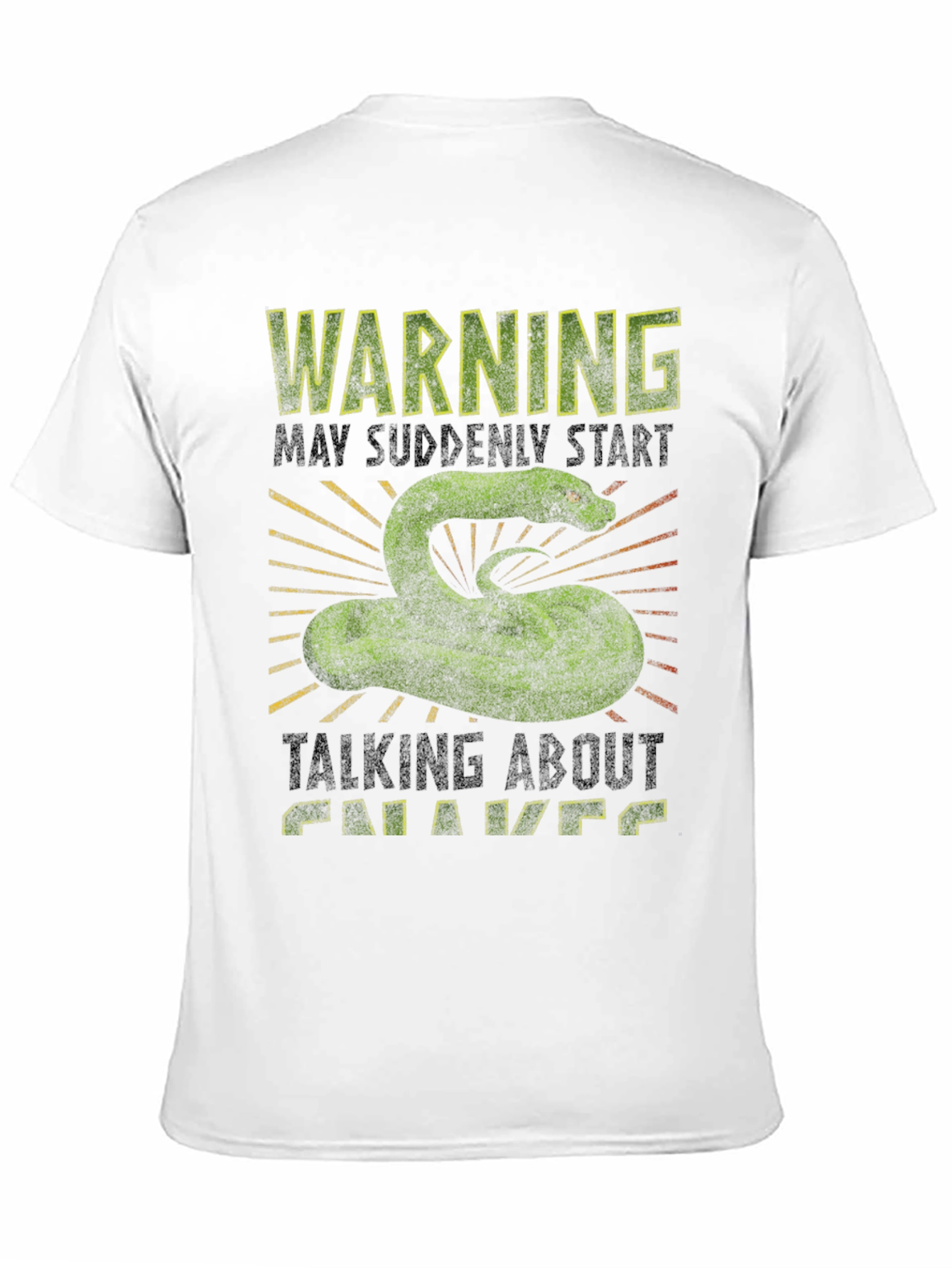 Warning Snake Graphic Tee - Talks About Chavs T-Shirt