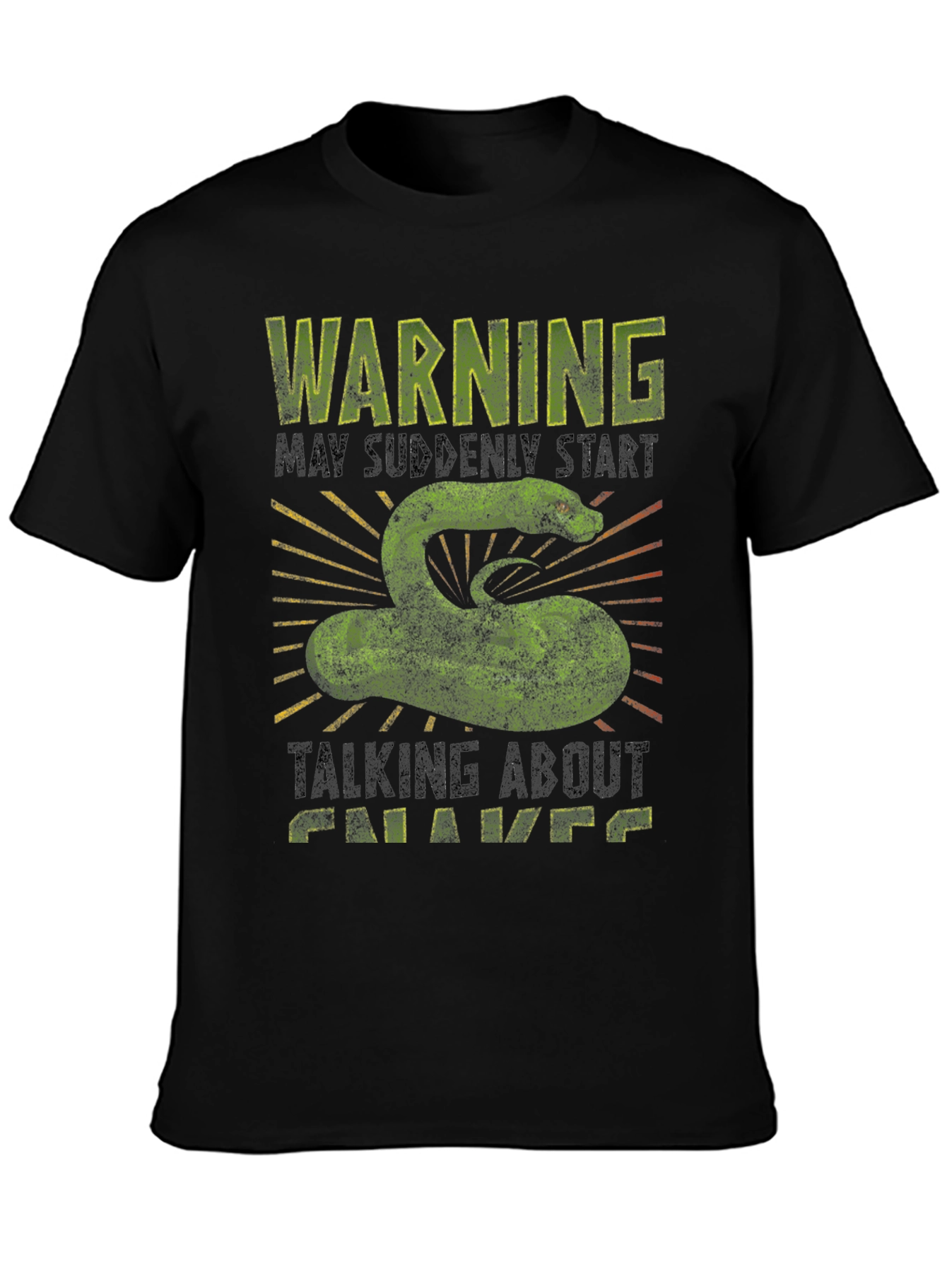 Warning Snake Graphic Tee - Talks About Chavs T-Shirt