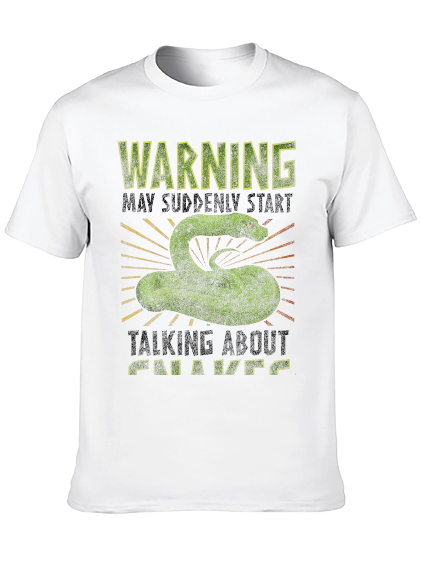 Warning Snake Graphic Tee - Talks About Chavs T-Shirt