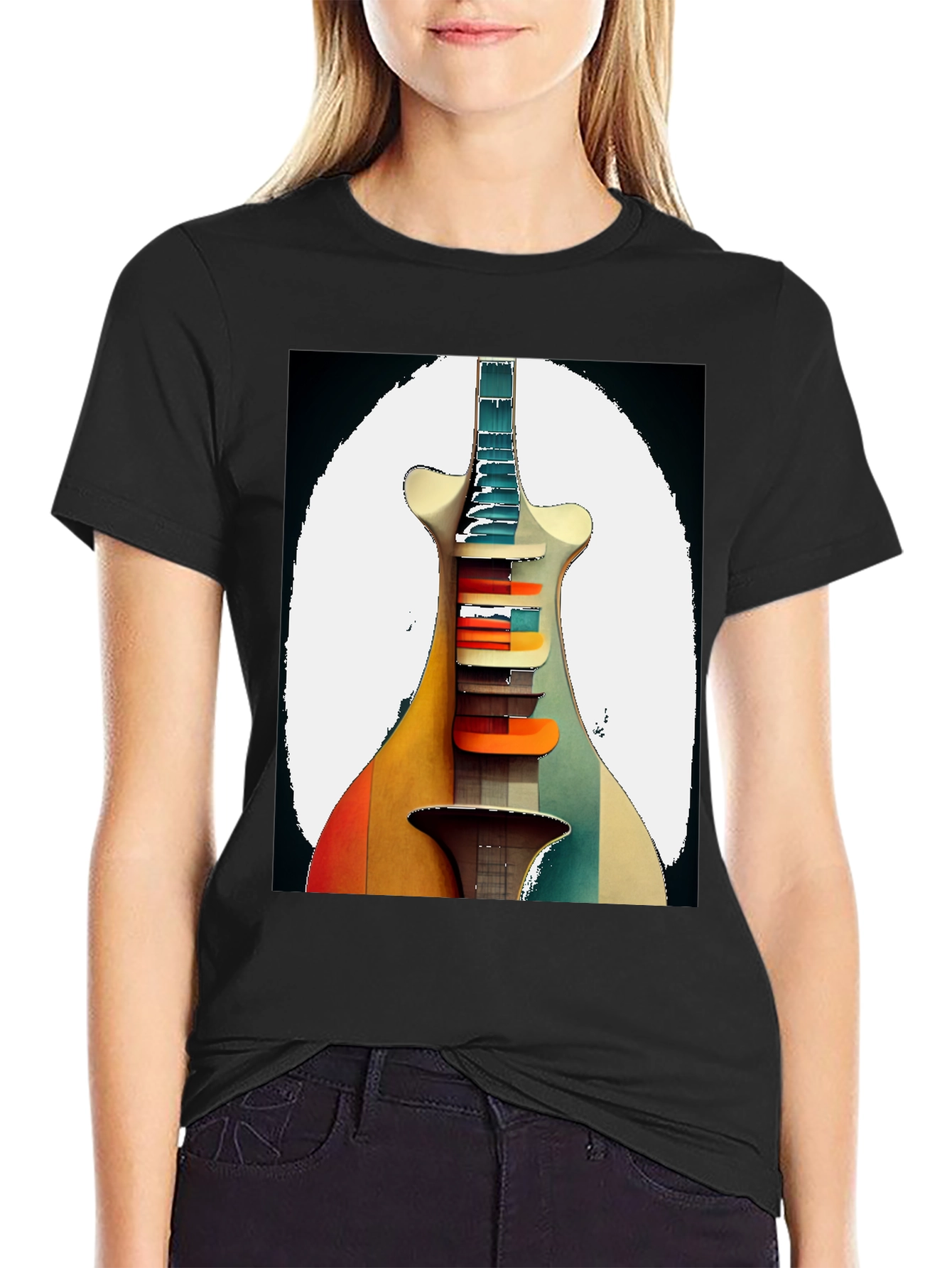 Retro Guitar Graphic Tee