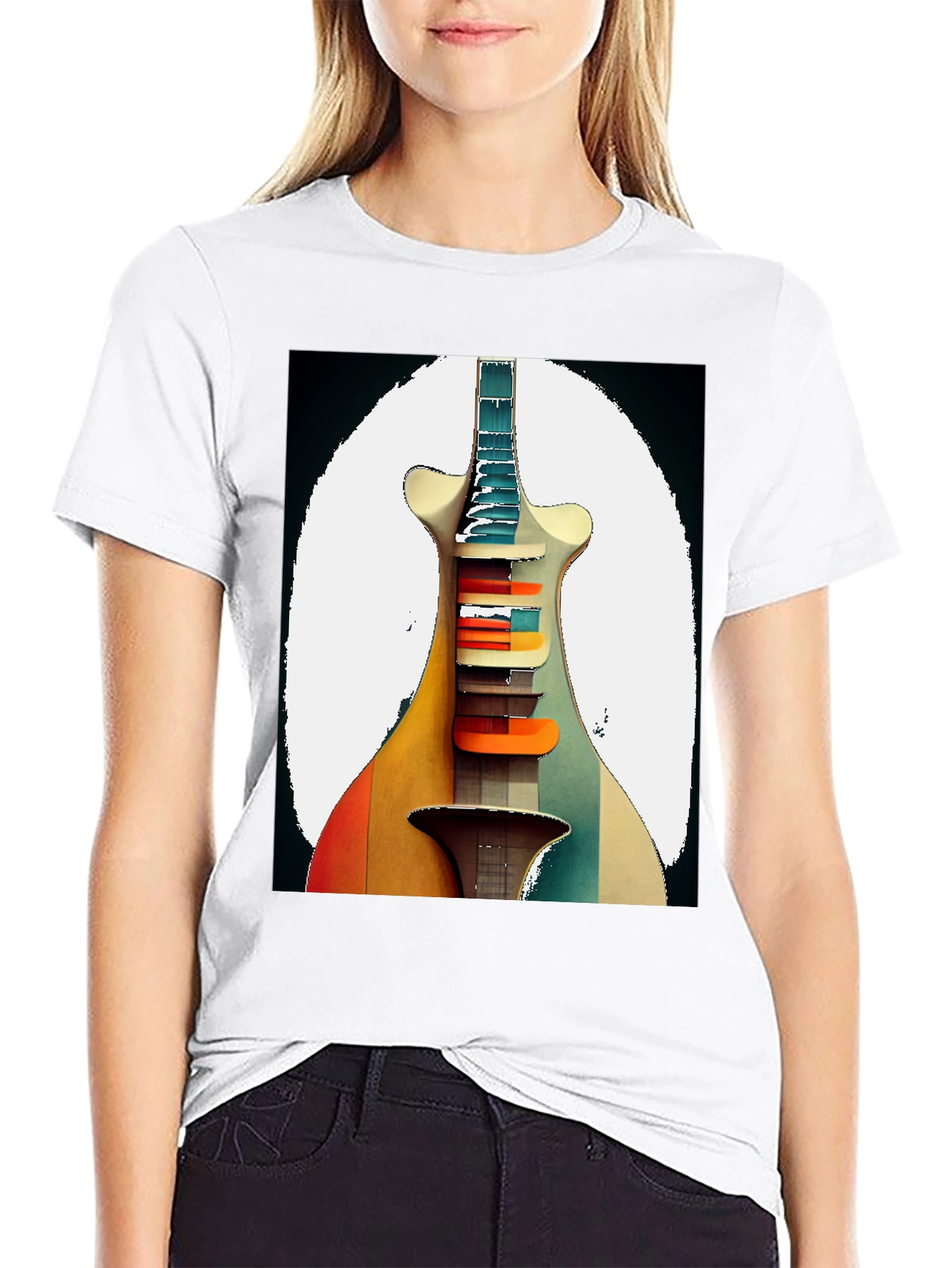 Retro Guitar Graphic Tee