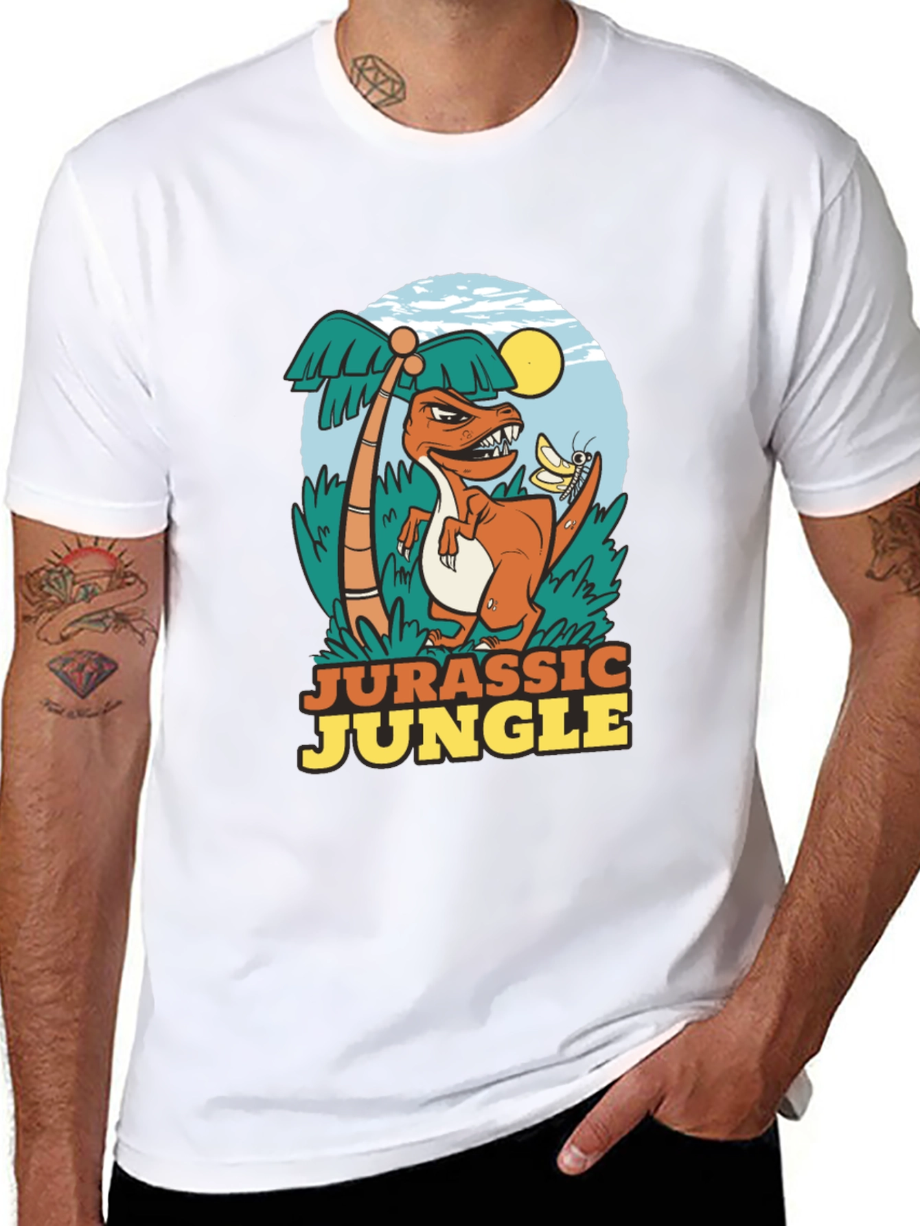 Jurassic Jungle T-Shirt - Dinosaur Tee