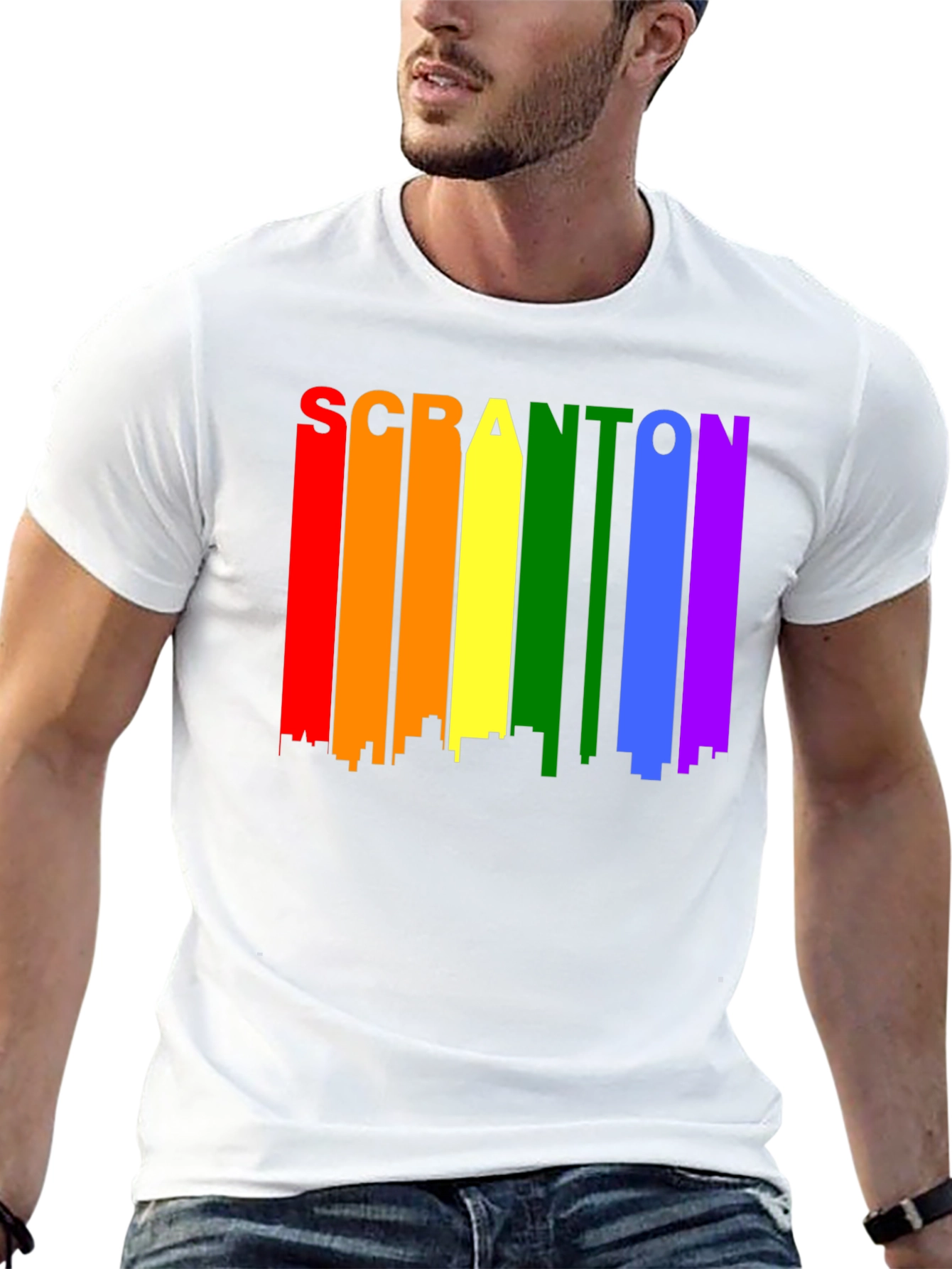 Scranton Rainbow Skyline T-Shirt