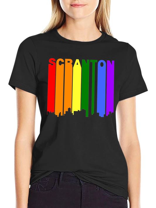 Scranton Rainbow Skyline T-Shirt