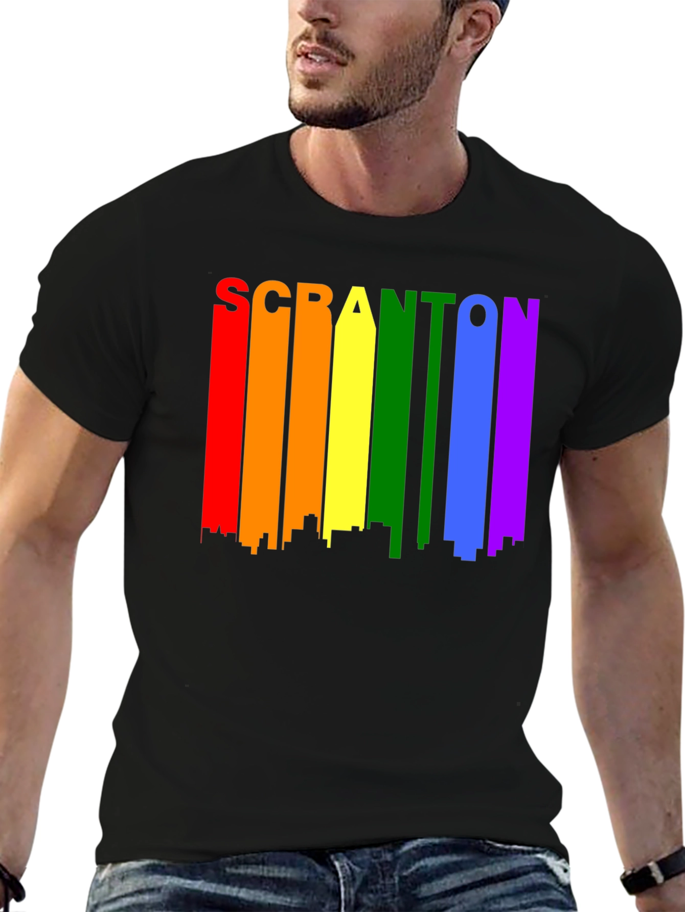 Scranton Rainbow Skyline T-Shirt