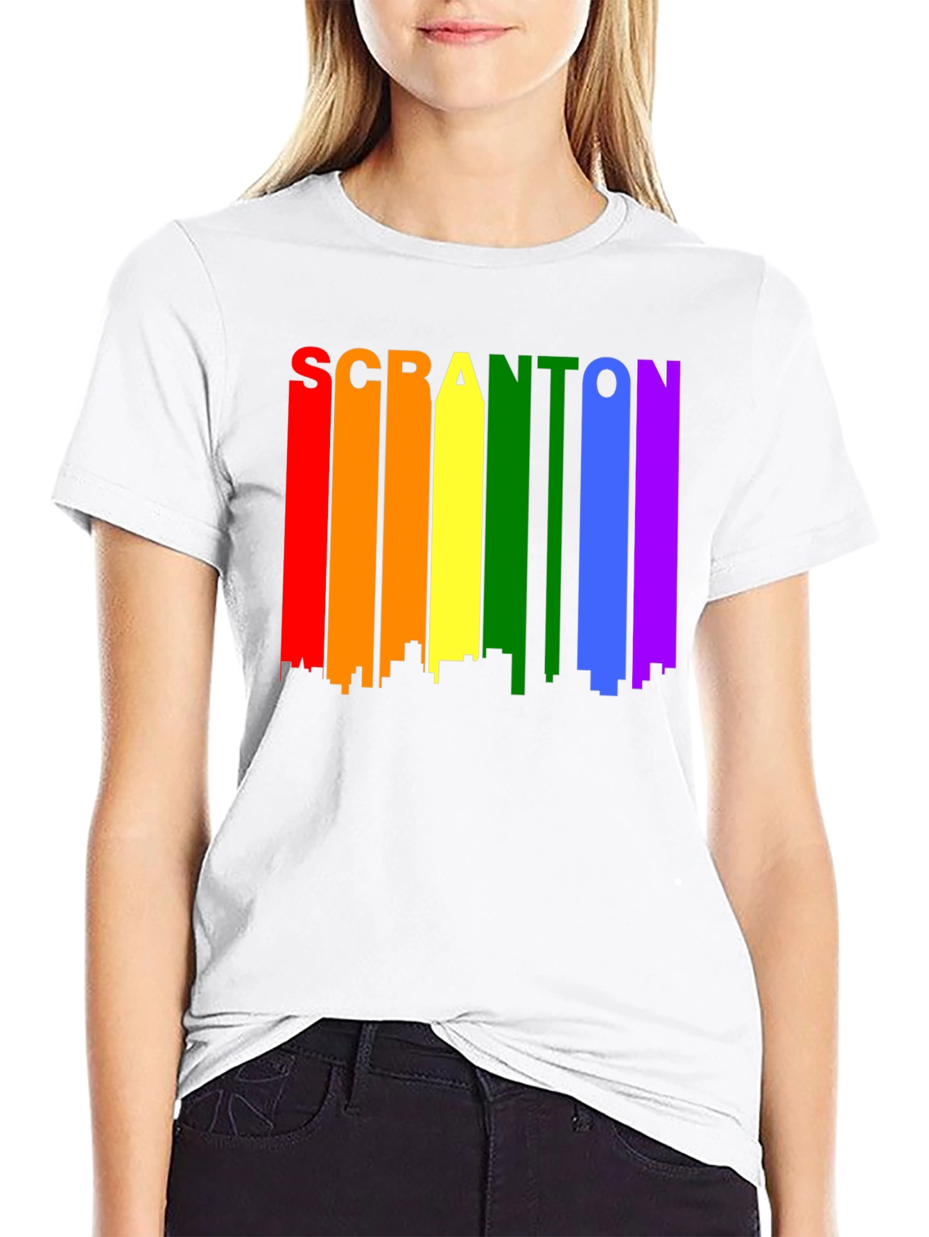 Scranton Rainbow Skyline T-Shirt
